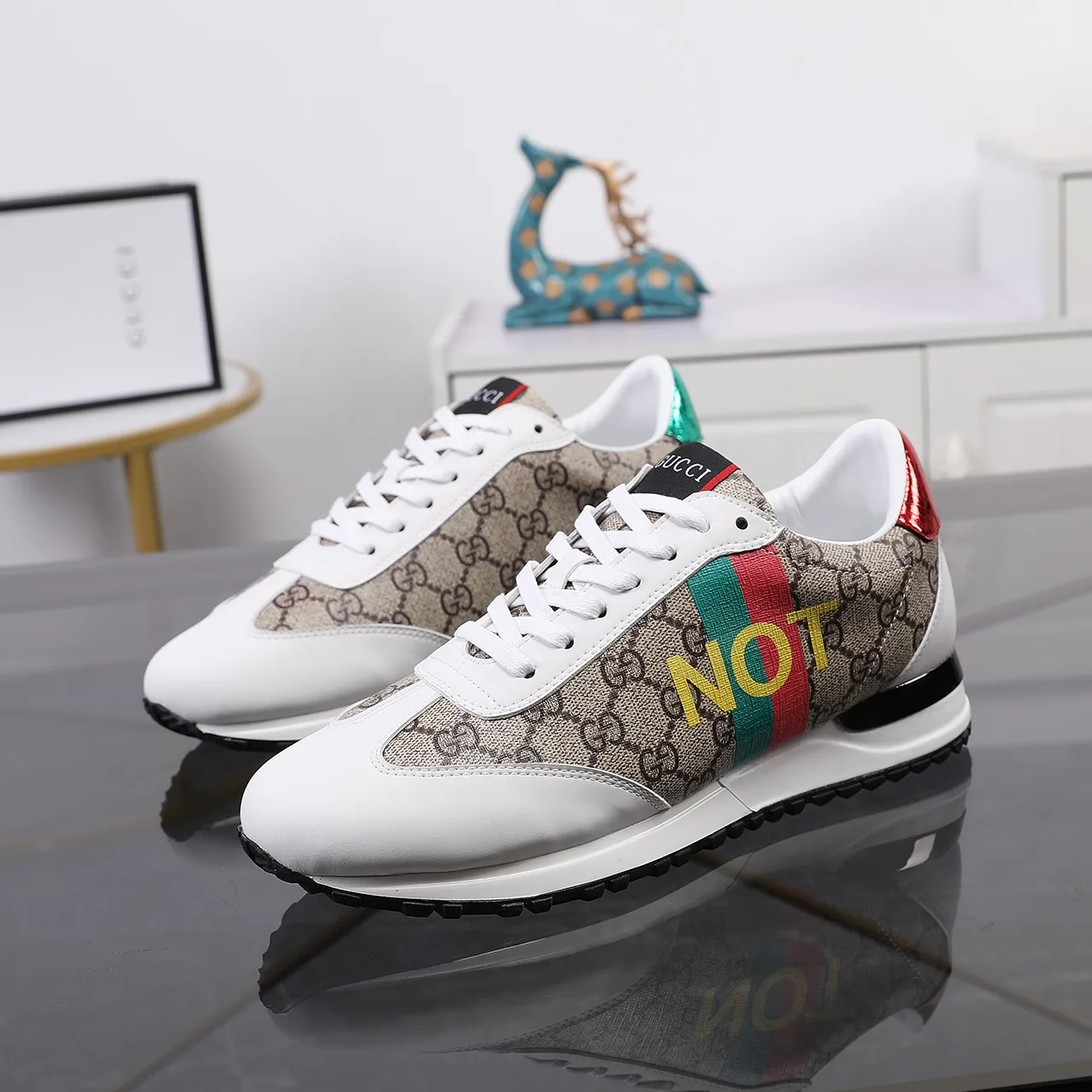热爆款 真材实料 高端货 🔥🔥🔥批210《 古奇GUCCI》 新款官网&bull;同款【高&bull;版本】最新&bull;爆款休闲鞋，顶端品牌[勾引]奢侈～代购，顶级～质量。专柜同卖产品[强]面料原版采用3D打印技术➕ 舒适的羊皮内里 ，38-45