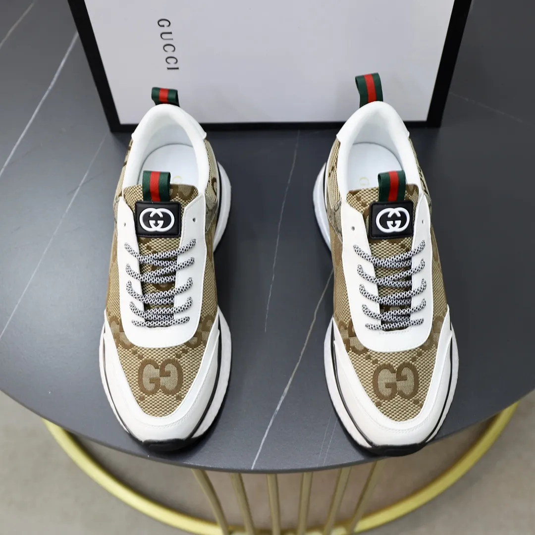 出厂价：229💰🙅&zwj;♂️🙅&zwj;♂️🙅&zwj;♂️ 品牌：古奇GUCCI 标准码：38-44（45定制） 等级：官网同款 材料：原版皮料 舒适透气内里 轻便柔软耐磨大底 款式类别：男士时尚休闲鞋 跑步 运动鞋 尊贵奢侈品大牌元素 顶级奢华 颜色：实物图片色
