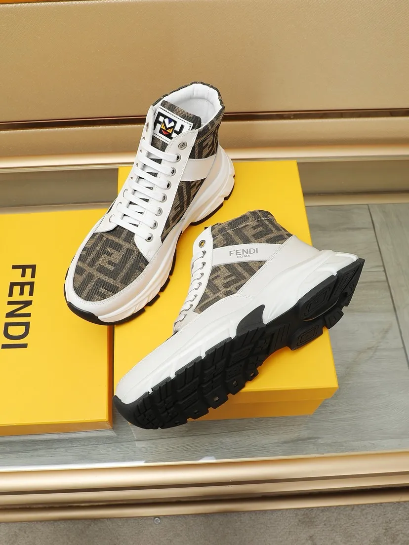 工厂价250💰🔥【FENDI】芬迪小怪兽 男士休闲鞋最新元素潮爆全球，官网火爆热卖，最新休闲鞋，原版版本，面料选用原版布料➕头层羊皮内里，原版防滑大底，舒适以质量说话，颜色：两色可选。码数：38-44（45定做）