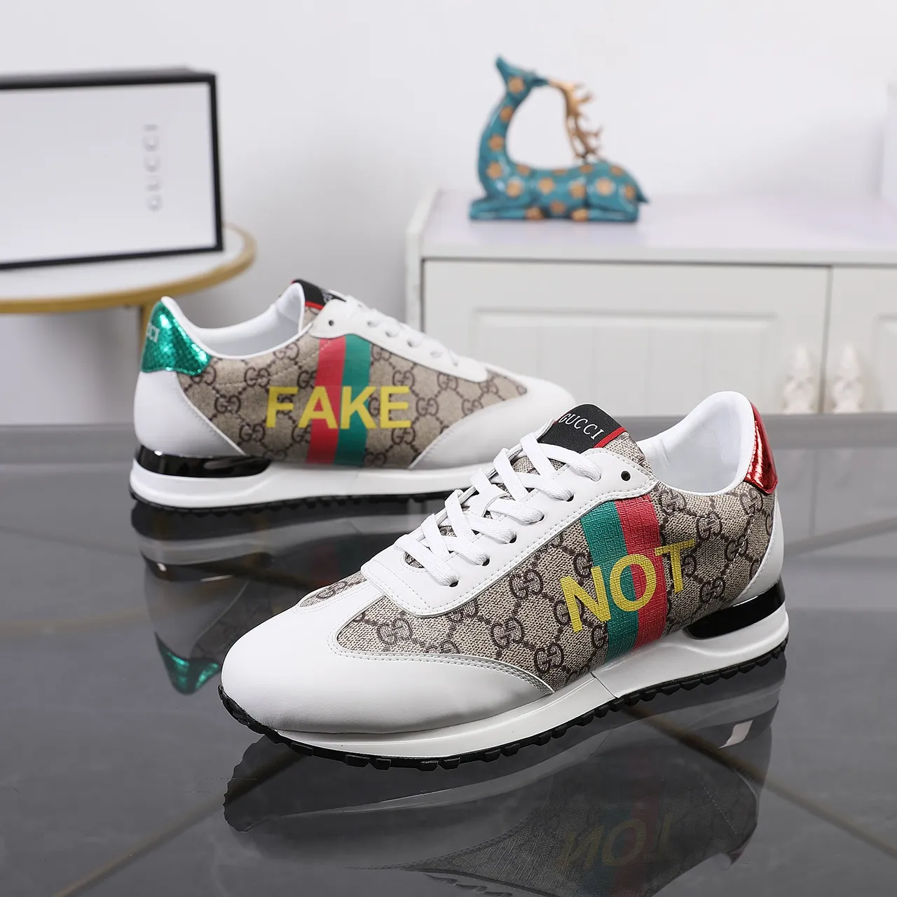 热爆款 真材实料 高端货 🔥🔥🔥批210《 古奇GUCCI》 新款官网&bull;同款【高&bull;版本】最新&bull;爆款休闲鞋，顶端品牌[勾引]奢侈～代购，顶级～质量。专柜同卖产品[强]面料原版采用3D打印技术➕ 舒适的羊皮内里 ，38-45