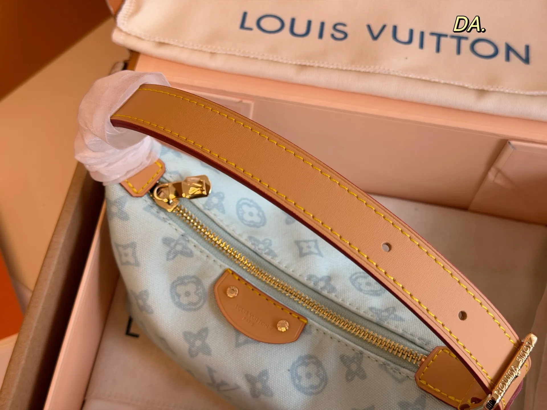 LV 1:1 premium Nano Diane bags in pastel pink, mint green, baby blue, and cream Monogram Empreinte leather with boutique packaging - xiashuluxe