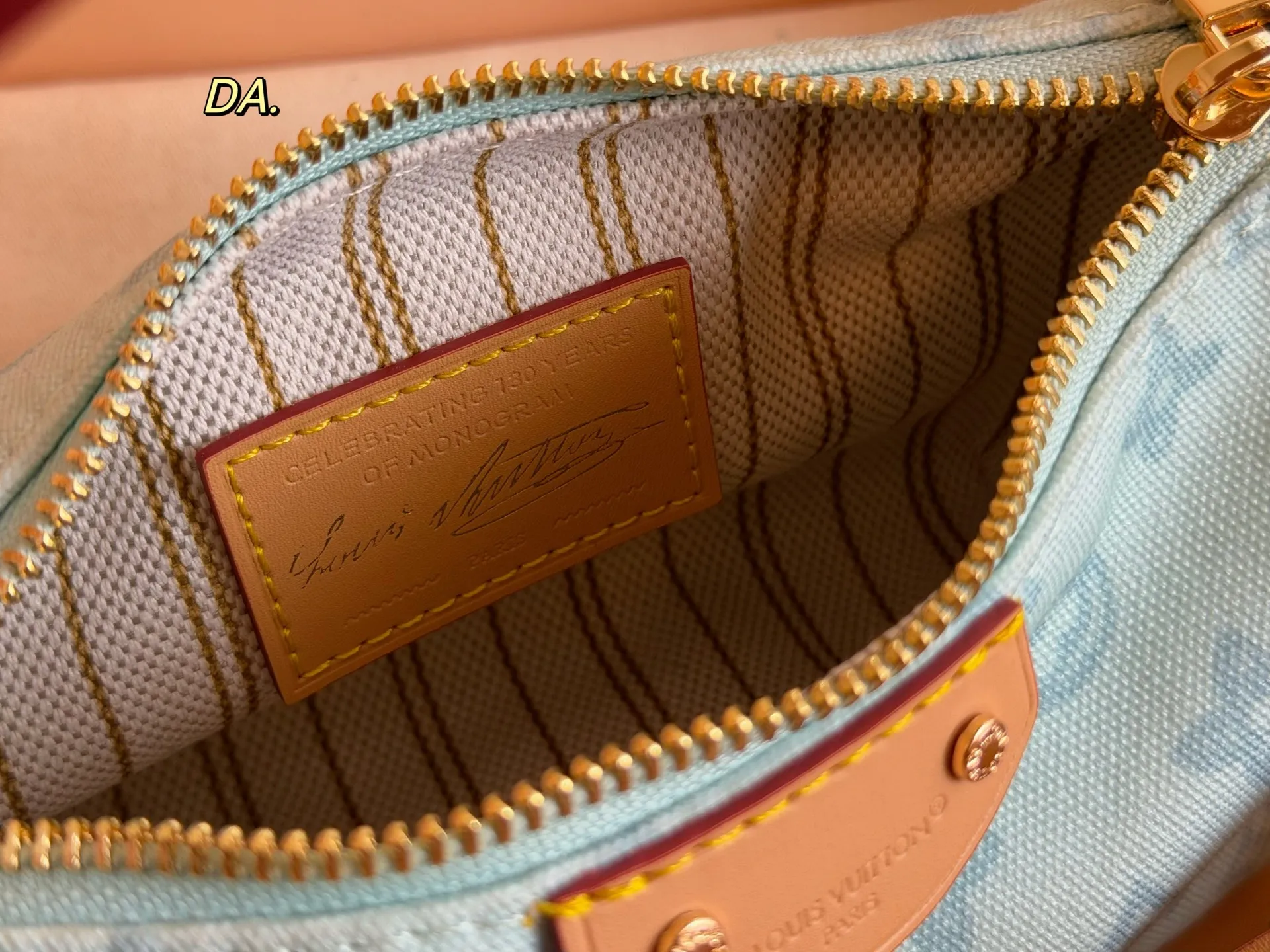 LV 1:1 premium Nano Diane bags in pastel pink, mint green, baby blue, and cream Monogram Empreinte leather with boutique packaging - xiashuluxe