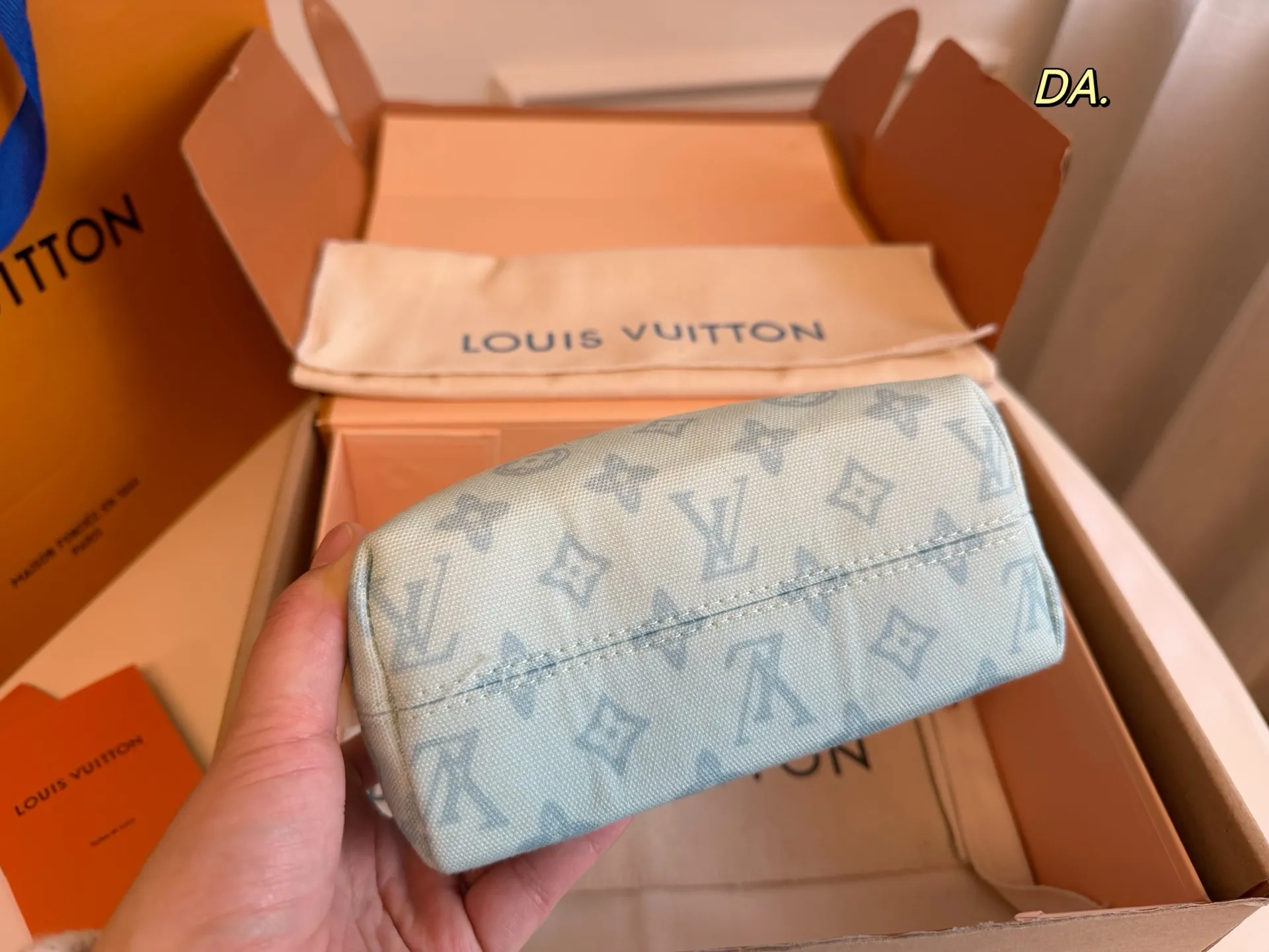LV 1:1 premium Nano Diane bags in pastel pink, mint green, baby blue, and cream Monogram Empreinte leather with boutique packaging - xiashuluxe