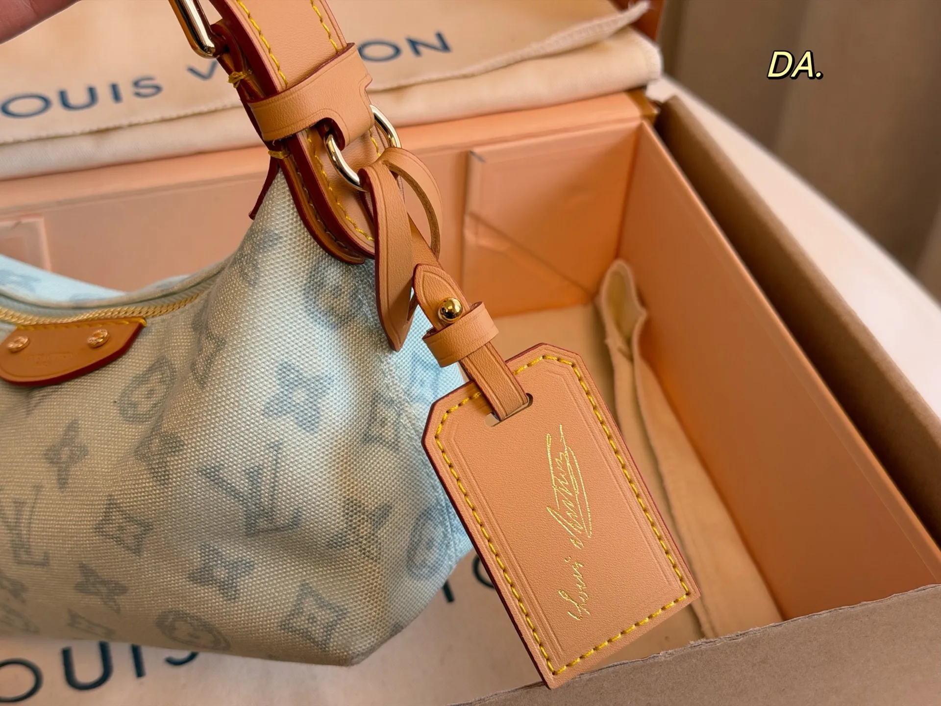 LV 1:1 premium Nano Diane bags in pastel pink, mint green, baby blue, and cream Monogram Empreinte leather with boutique packaging - xiashuluxe