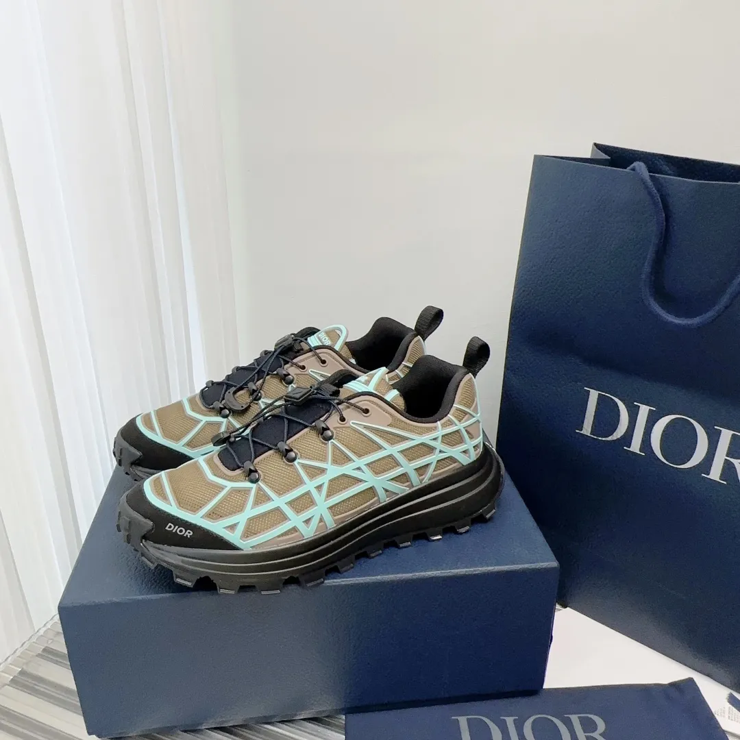 Side view of Dior B31 trainer featuring deconstructed design elements