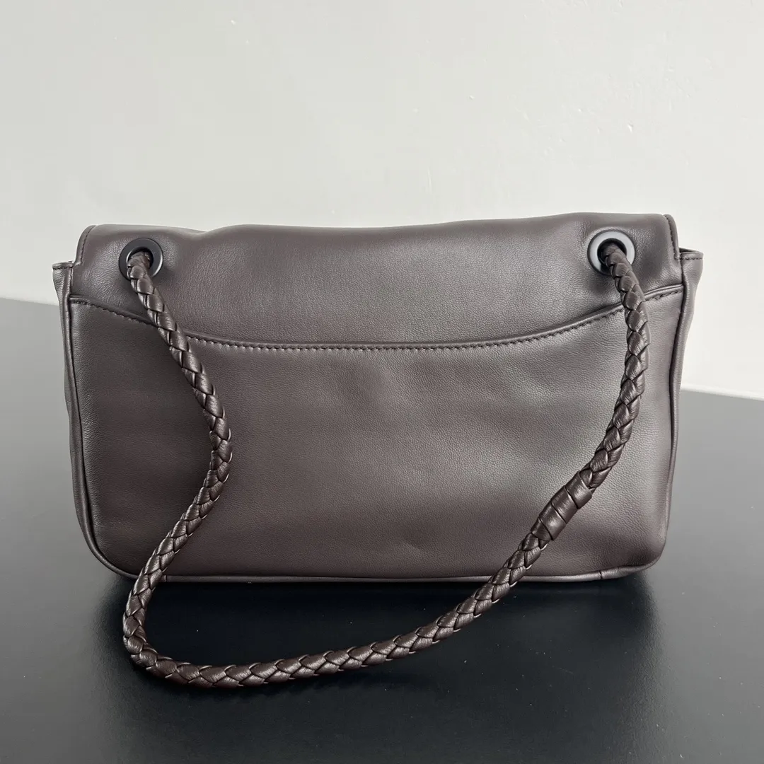 Interior view of Bottega Veneta Madison bag with card compartments