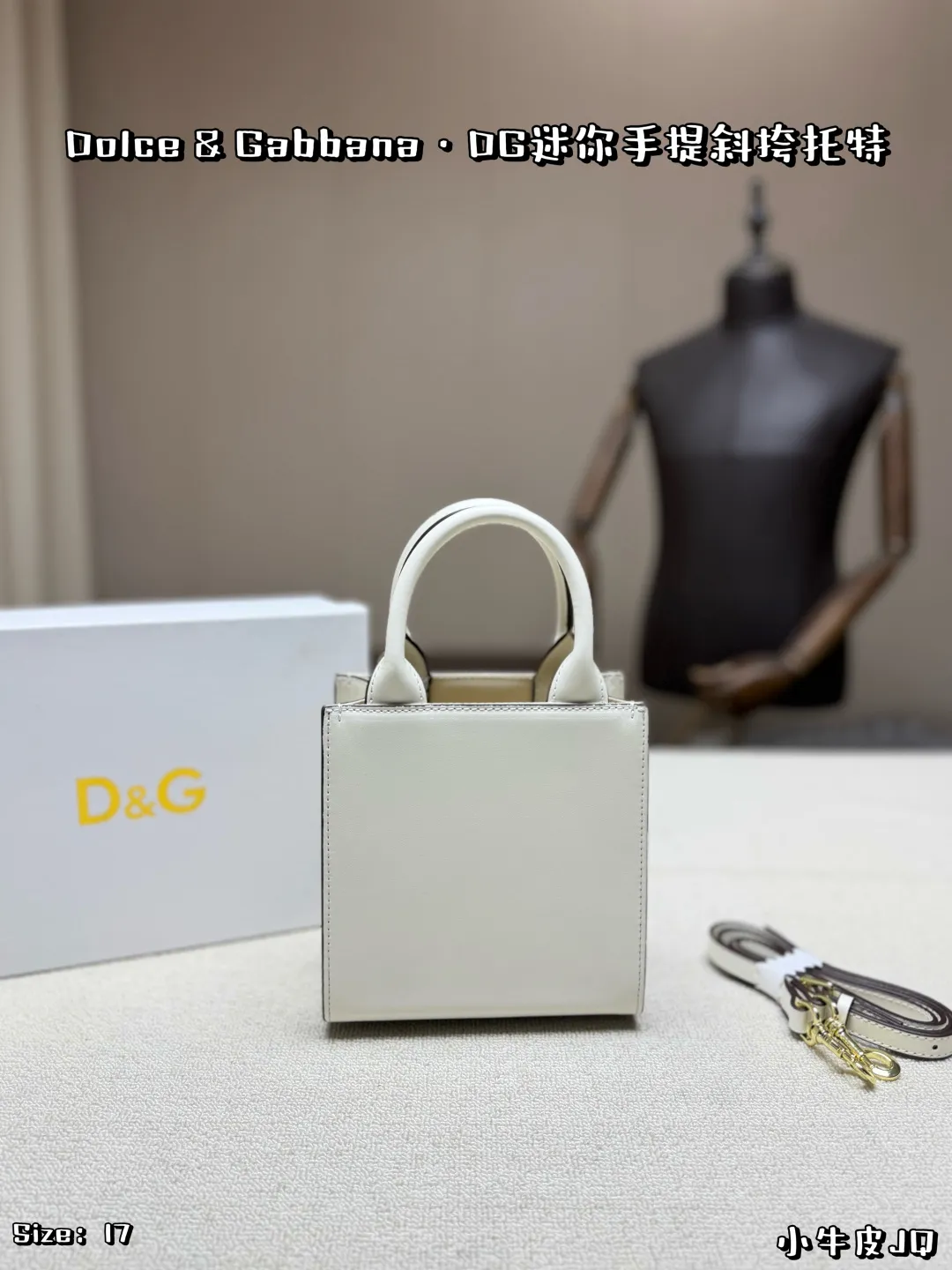 White DG Logo Crossbody Bag Luxury Minimalist Style