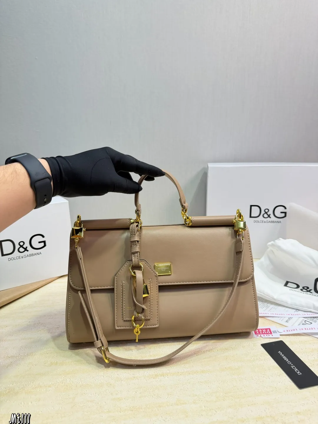 Premium D&G Sicily Bag Black Original-Grade Craftsmanship