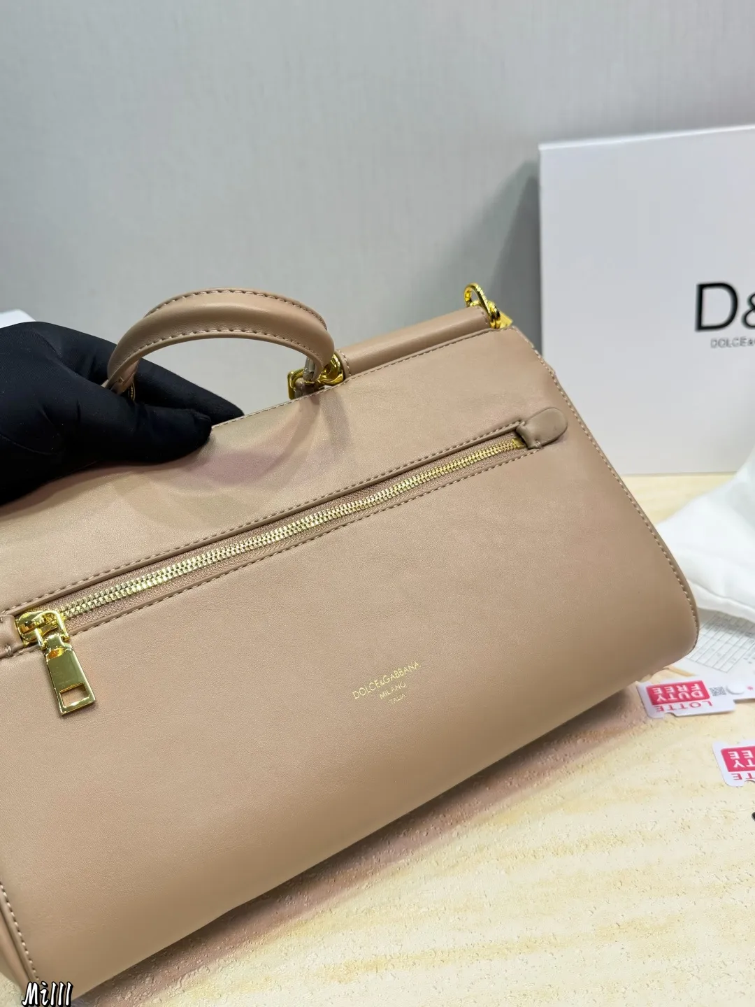 Elite D&G Sicily Black Handbag Full Retail Packaging Details