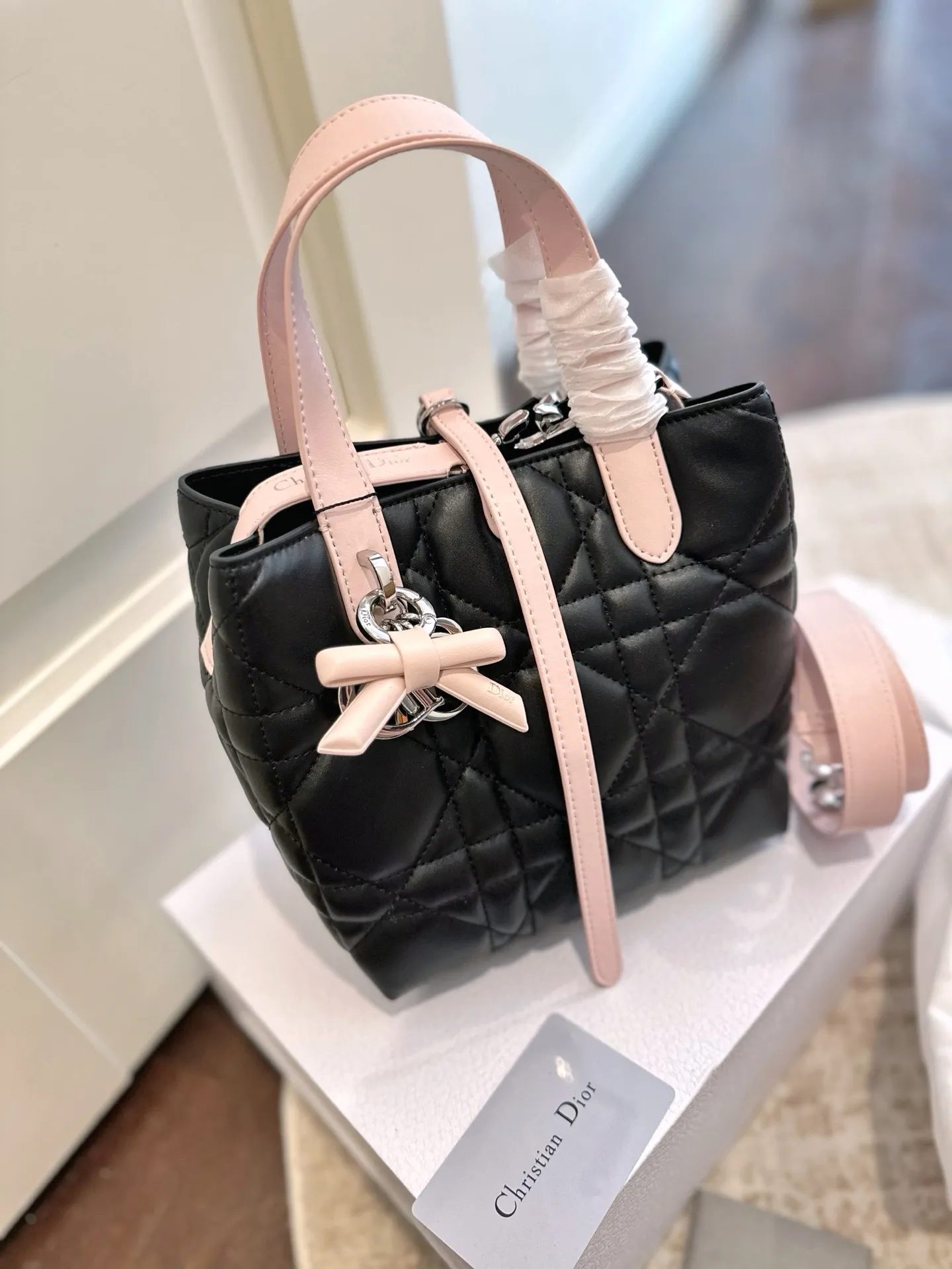 Beige Calfskin Dior Toujours Bag 1:1 Quality UK