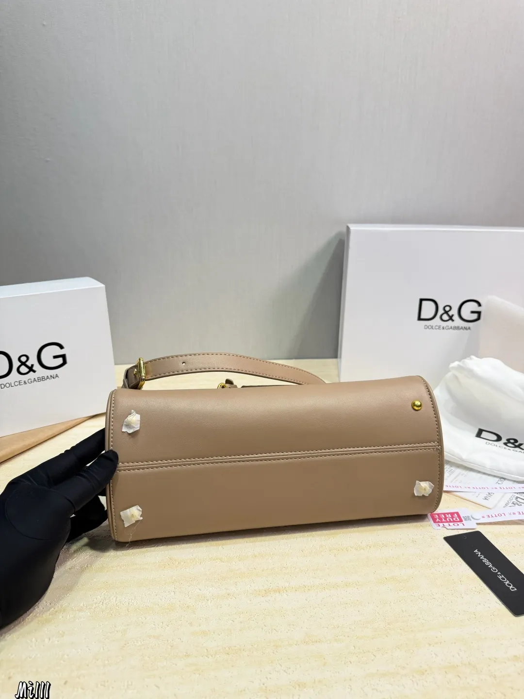 Designer D&G Sicily Black Leather Shoulder Bag - xiashuluxe