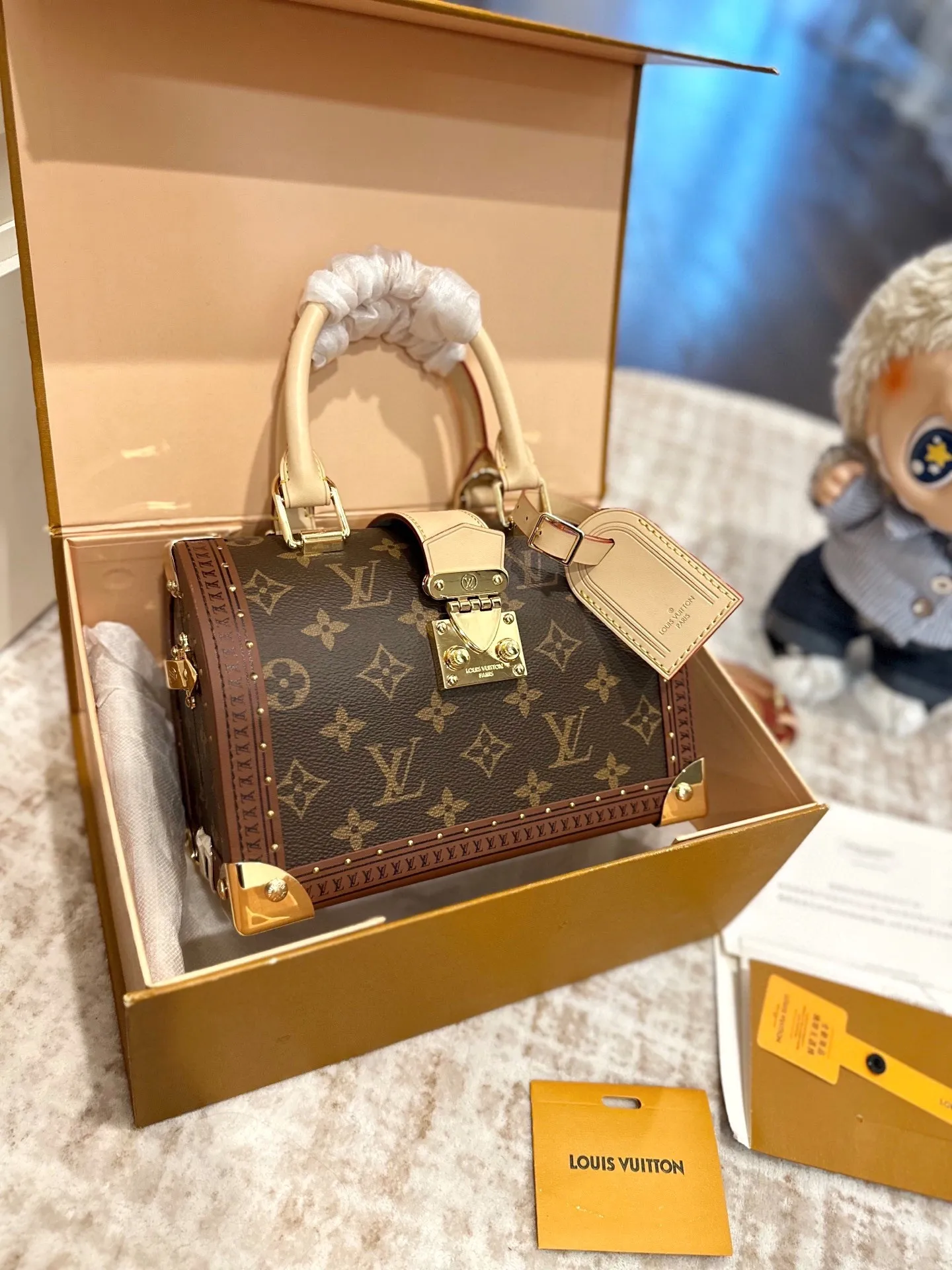 LV Speedy Trunk 20 Monogram Canvas Hardcase Bag