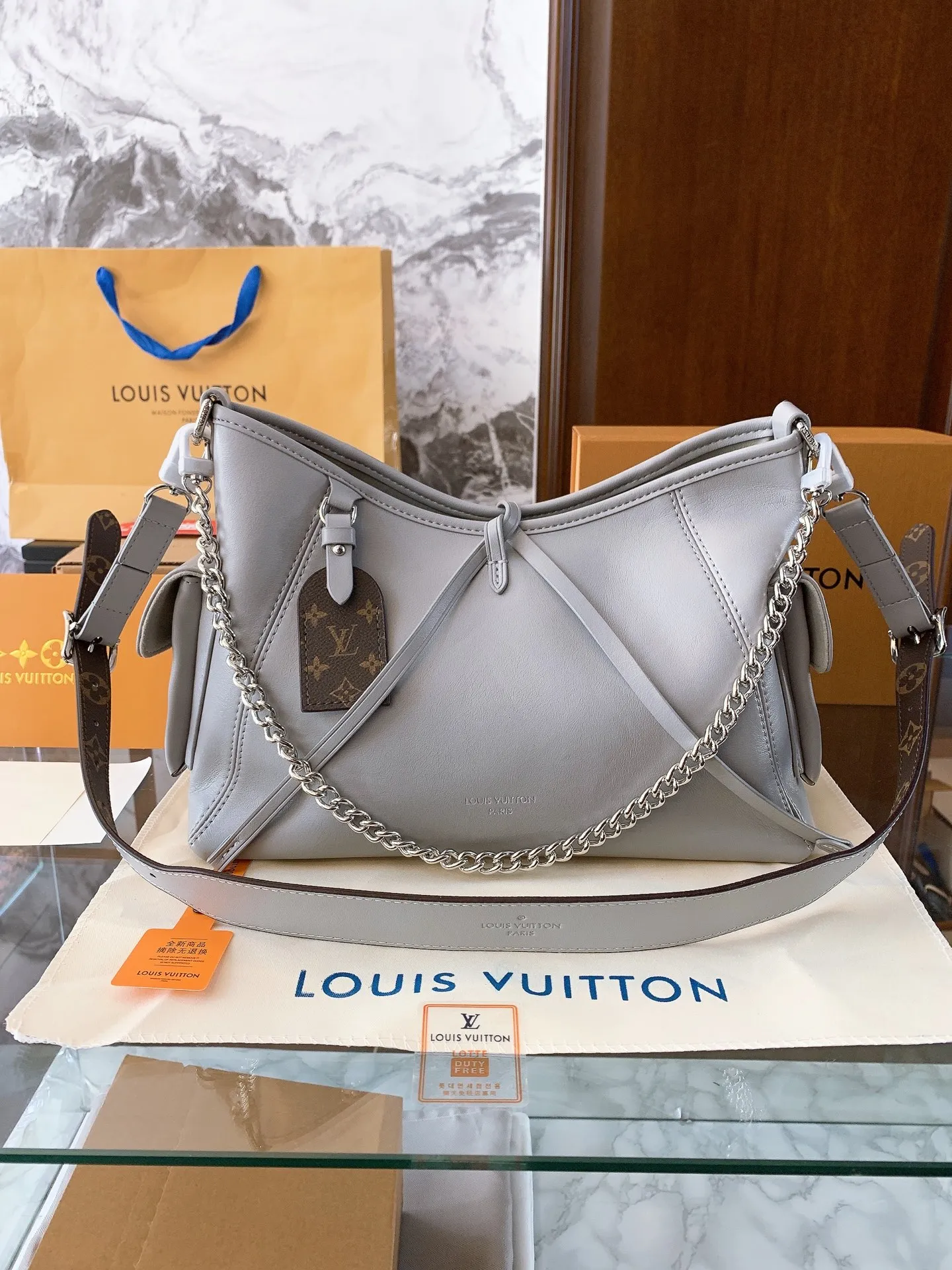 LV CarryAll Dark Large 41cm Shark Grey UK Stock 1:1