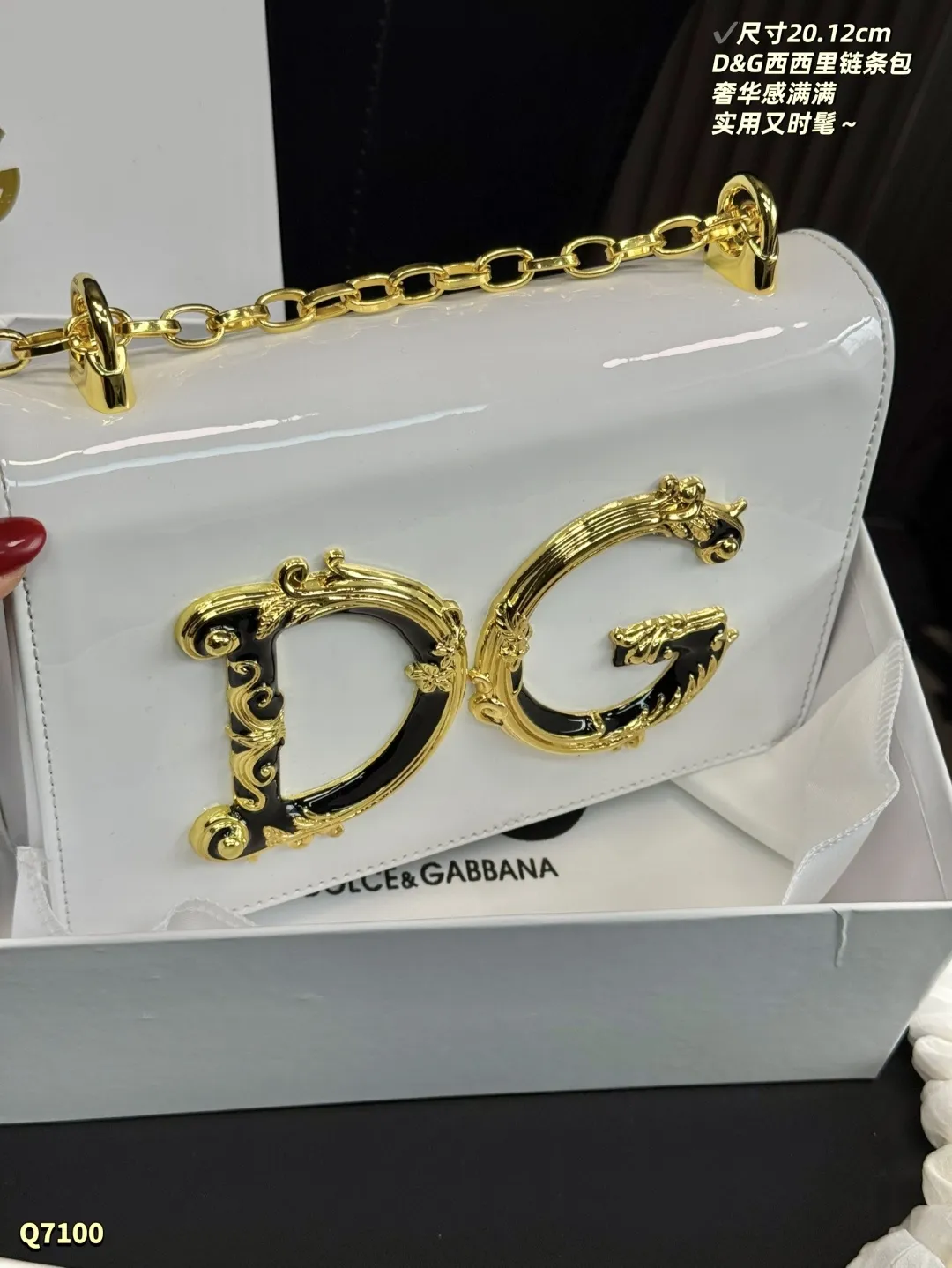 D&G Sicily 2.0 Chain Crossbody Bag UK Shipping Tax-Inclusive