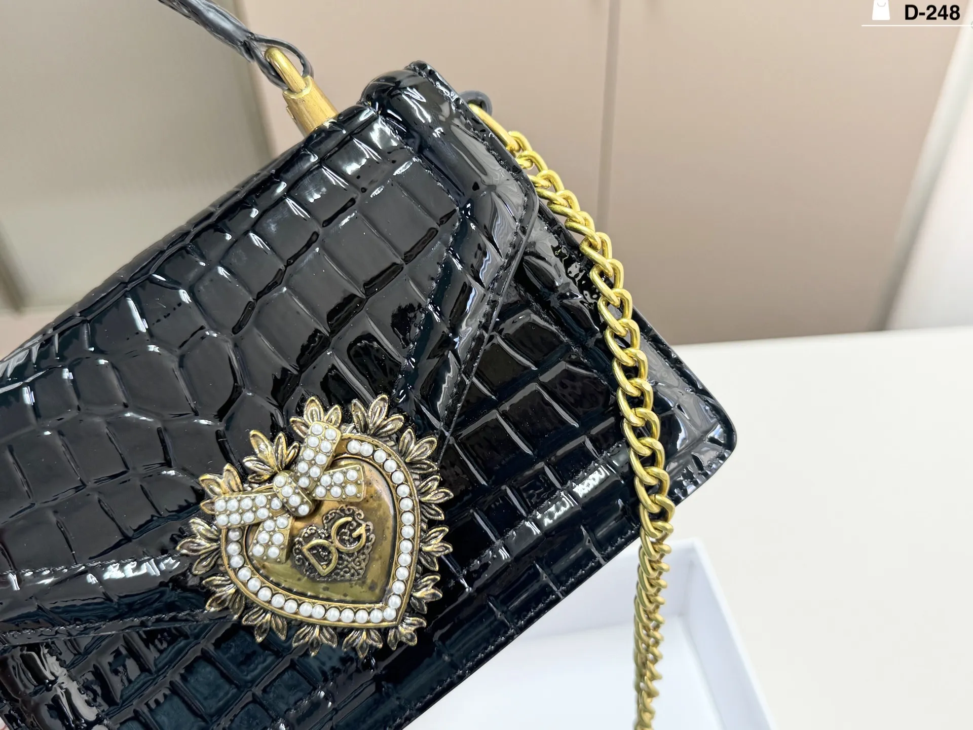 Classic D&G Black Leather Bag Europe Delivery