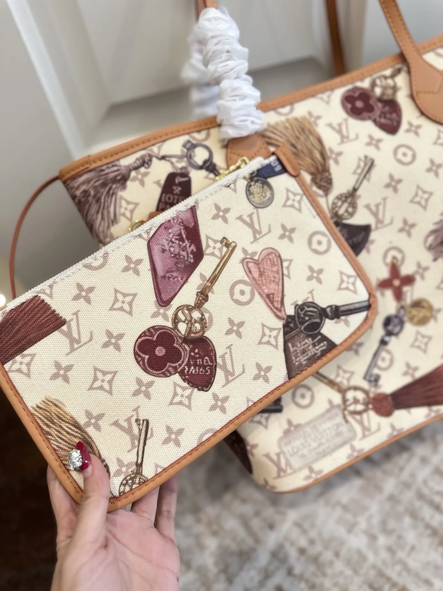 LV Neverfull MM Flight Series Shoulder Bag Europe Delivery