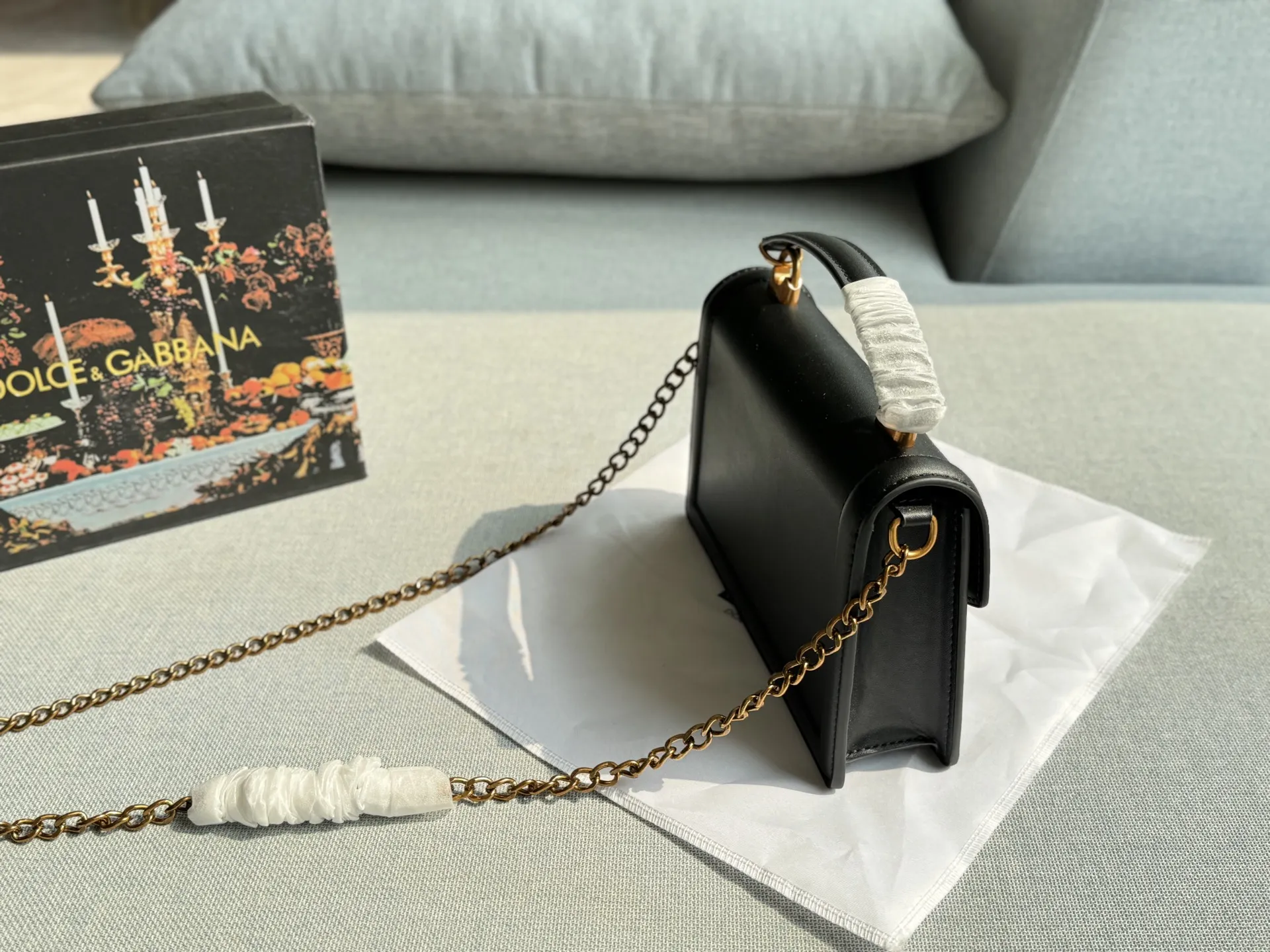 Premium D&G Devotion Shoulder Bag Black Original-Grade Craftsmanship