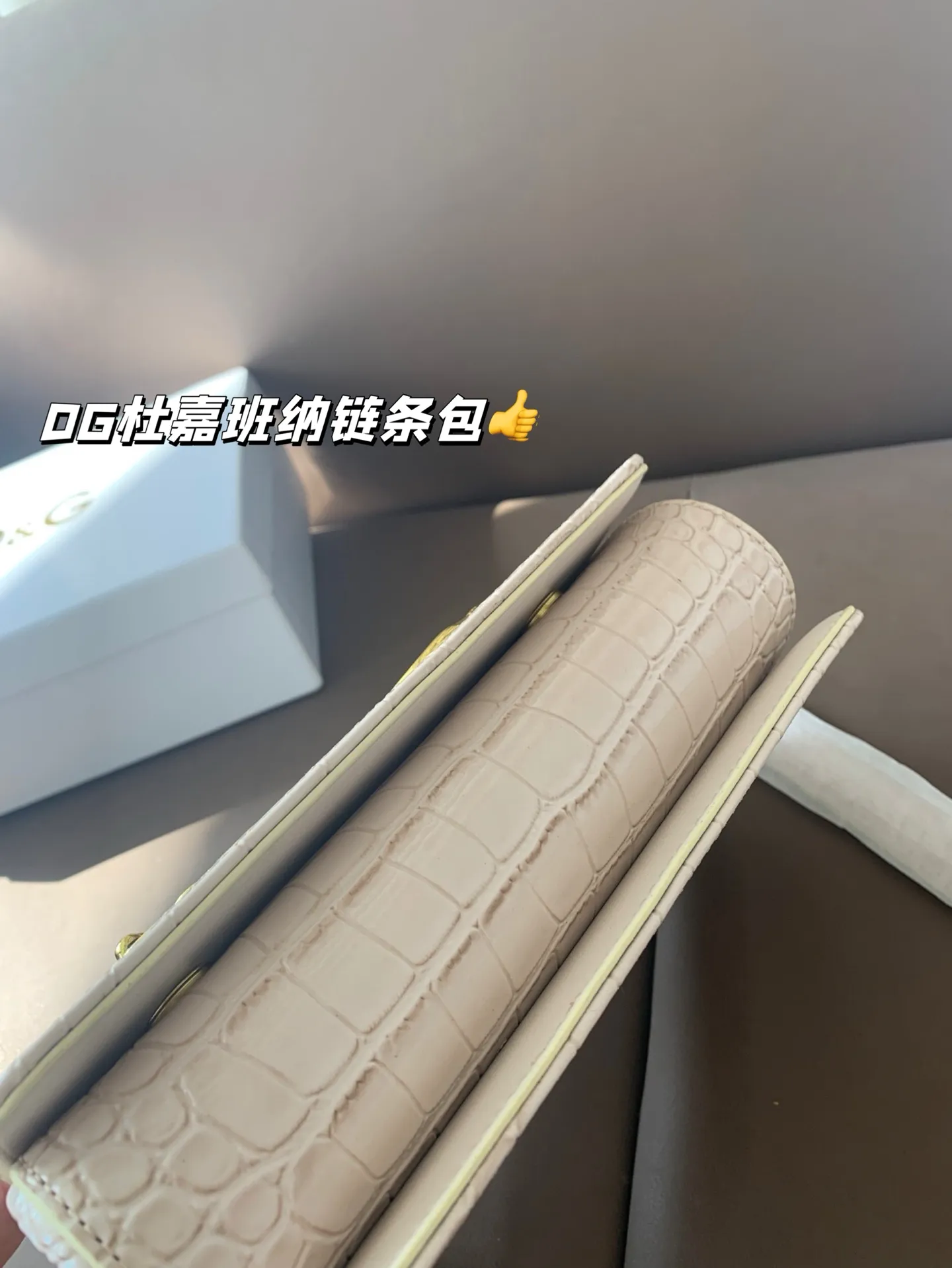 P150 配盒子 DG杜嘉班纳链条包 包包实在是太太太温柔了， 拿在手上少女感十足，仿佛时间停滞在听你诉说你们的故事~高级感满满!咱就是说，这个气 质就稳稳的拿捏住! #杜嘉班纳DG 尺寸21*15