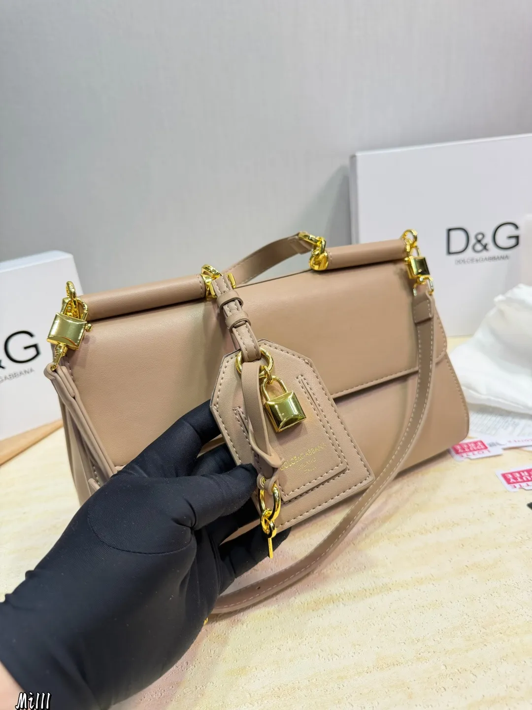 Classic Sicily Bag D&G Black Leather Europe Delivery