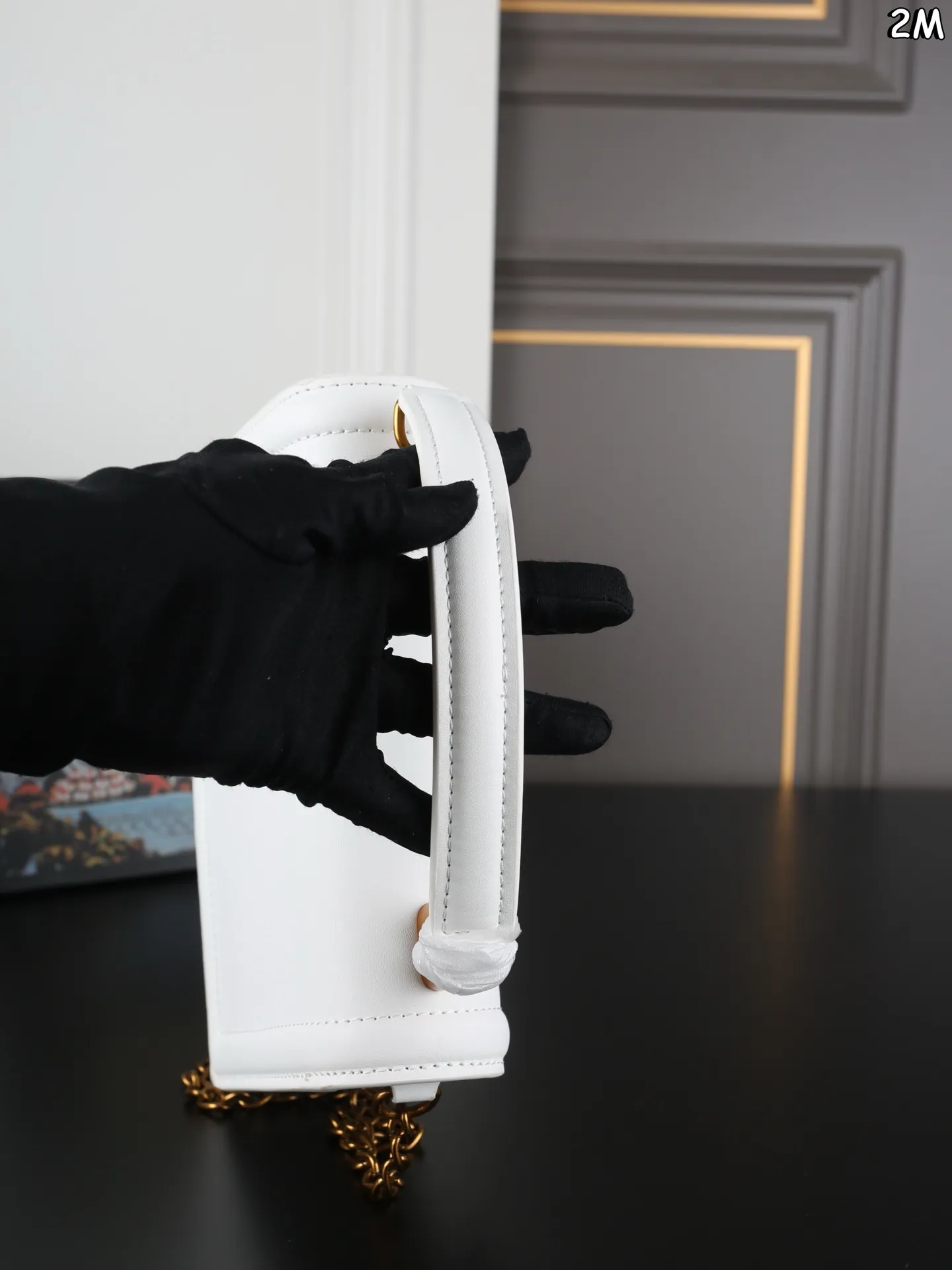 D&G Devotion White Leather Chain Bag 1:1 Quality UK Delivery