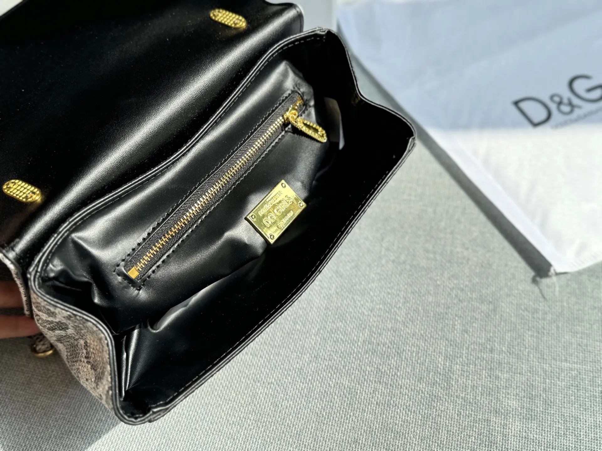 Elite Collection Dolce & Gabbana Baroque Snakeskin Bag - xiashuluxe