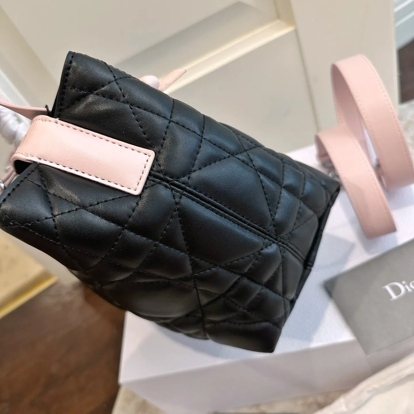 Beige Leather Dior Toujours Bag Original-Grade UK
