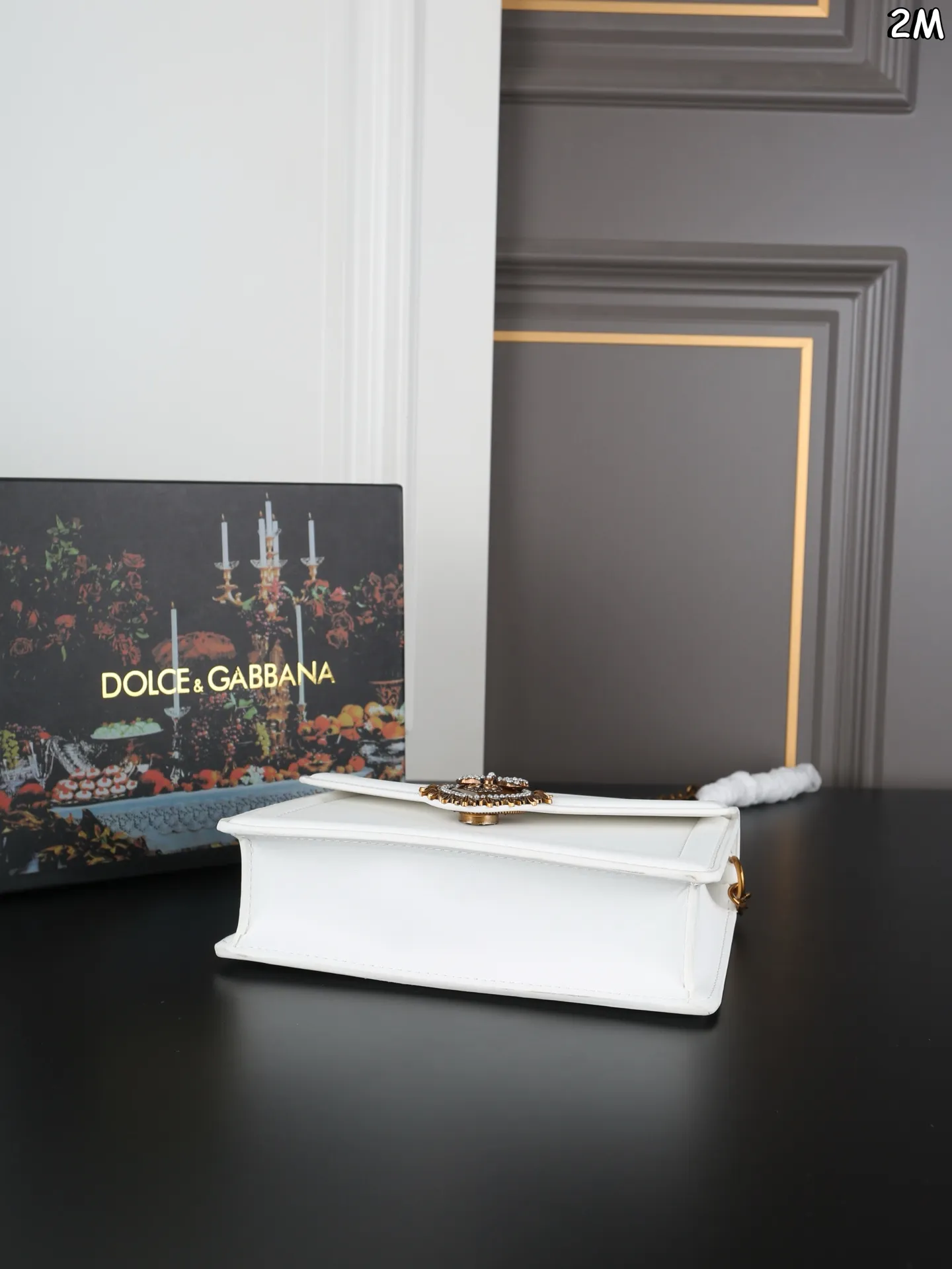 Luxury D&G Devotion White Handbag HD Quality Check Photos