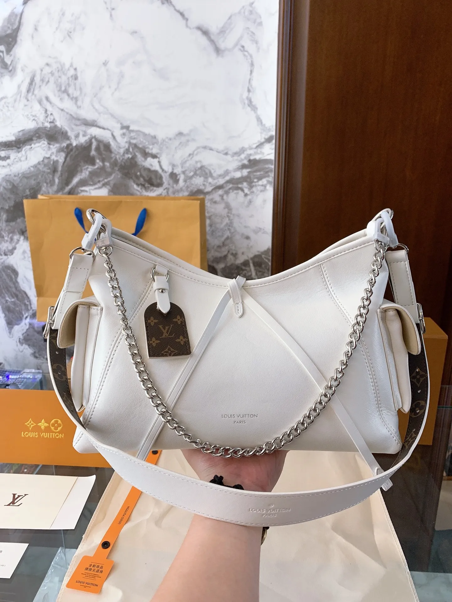 1:1 LV CarryAll Dark Lambskin Original Grade Europe