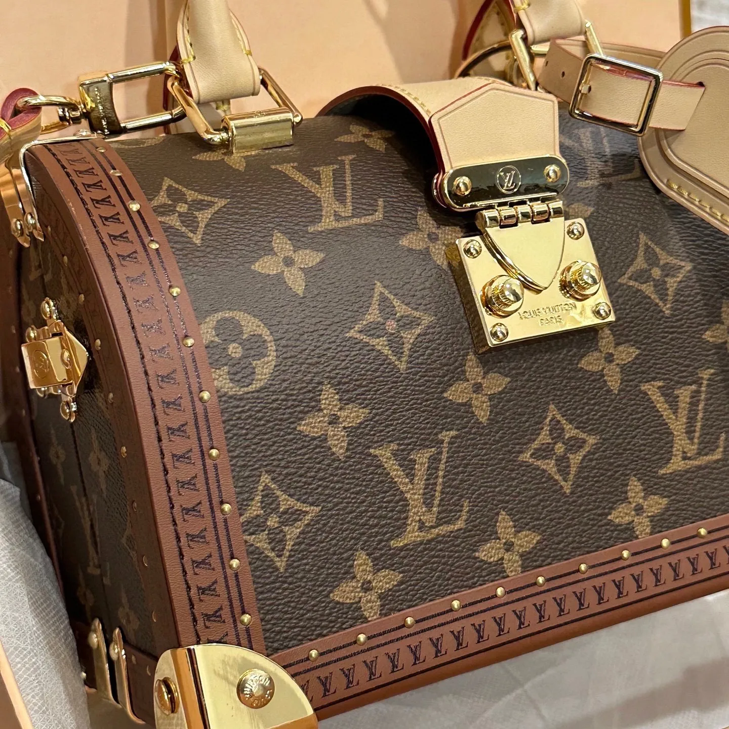 Classic Monogram Speedy Trunk 20 with Leather Handles