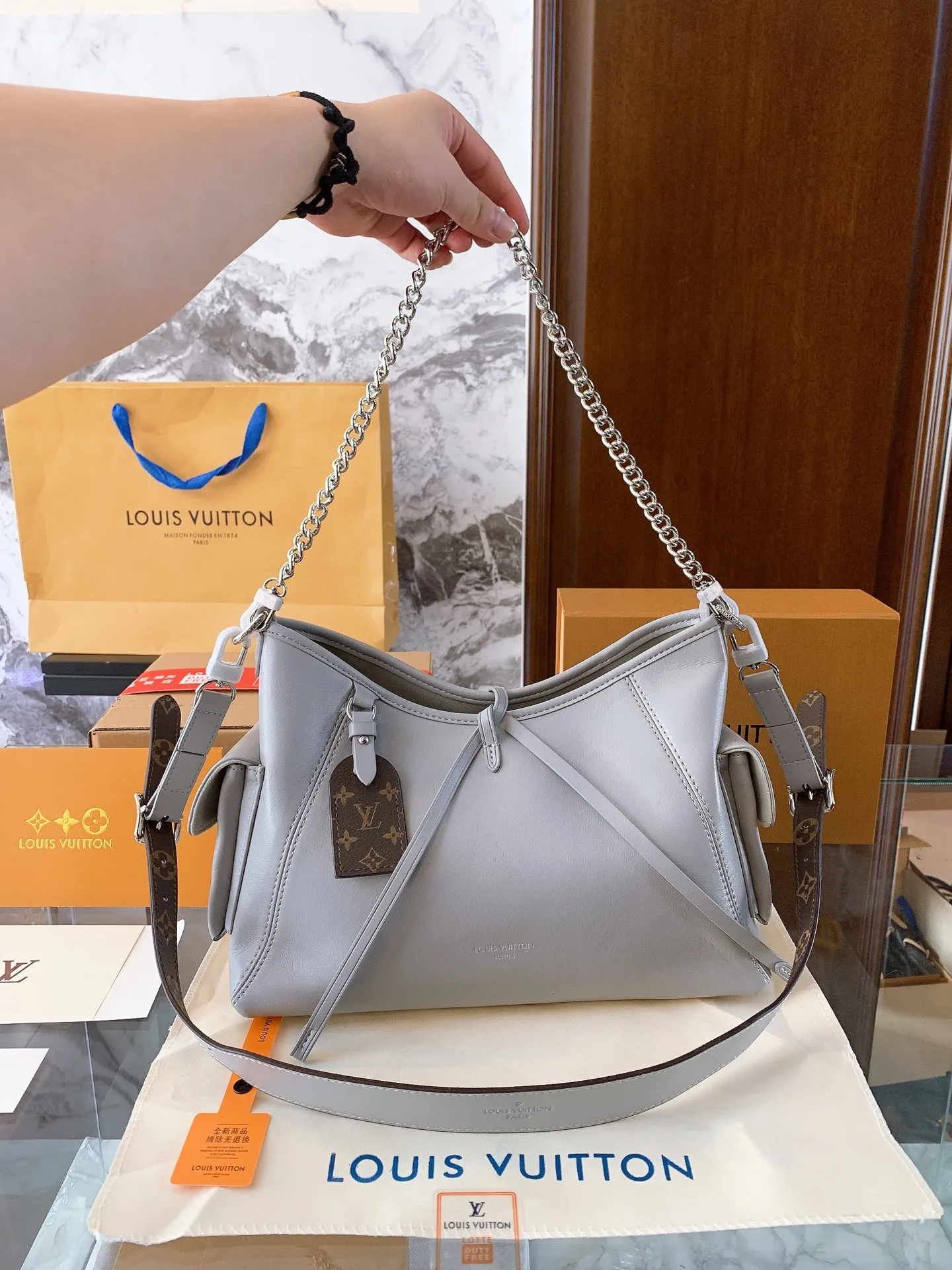 Louis Vuitton CarryAll Dark Large Size Europe Tax-Inclusive Shipping
