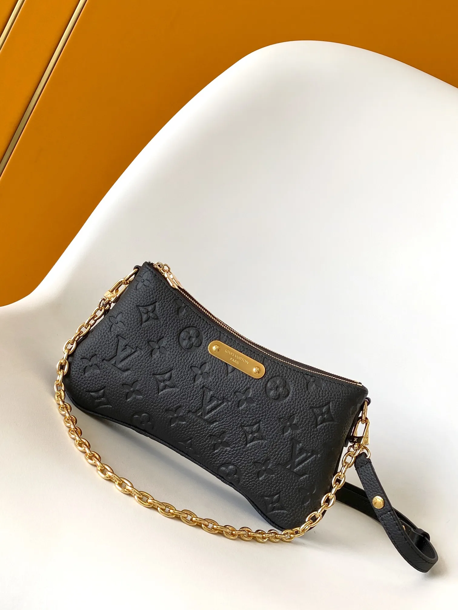 LV Liv Pochette Monogram Empreinte Black 1:1 Quality UK