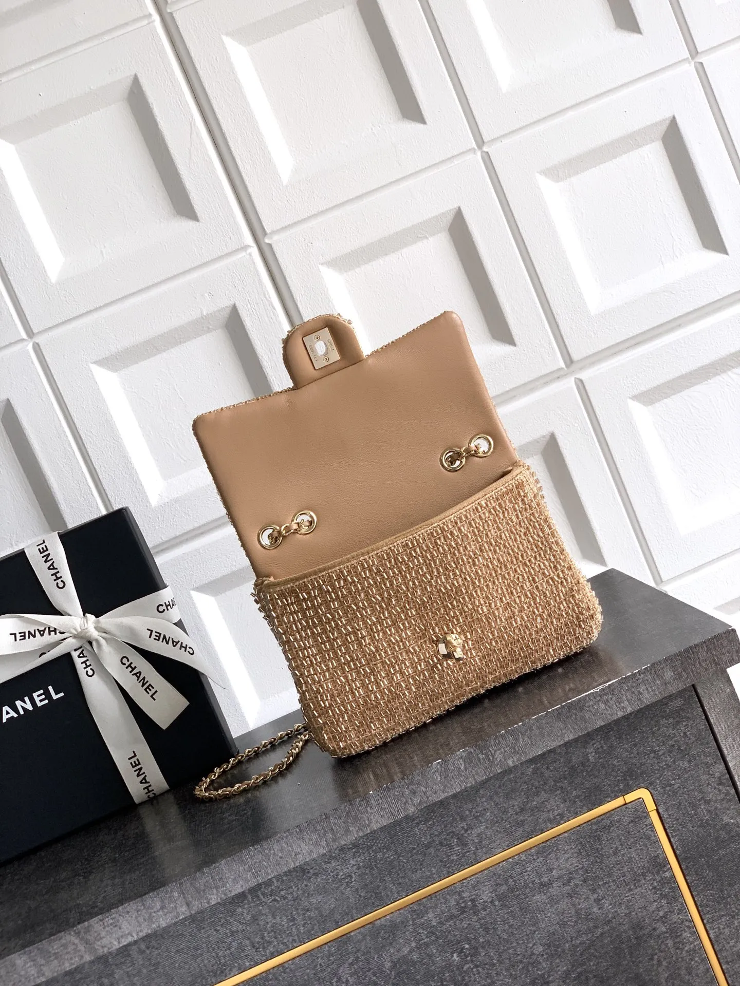 Chanel Champagne Mini Bag 1:1 Premium Europe Shipping