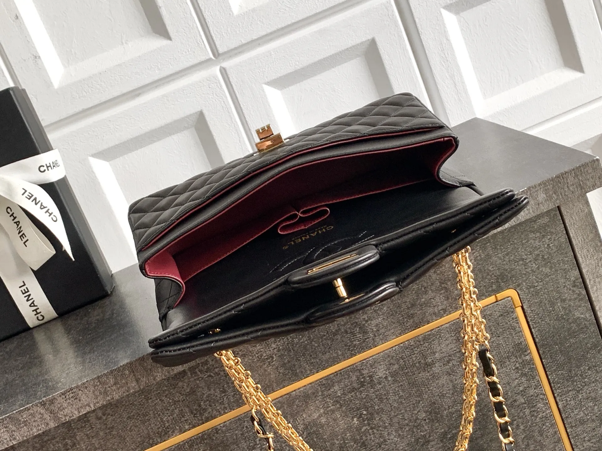 Chanel 26K CF 2.55 Double Lock Europe Shipping QC