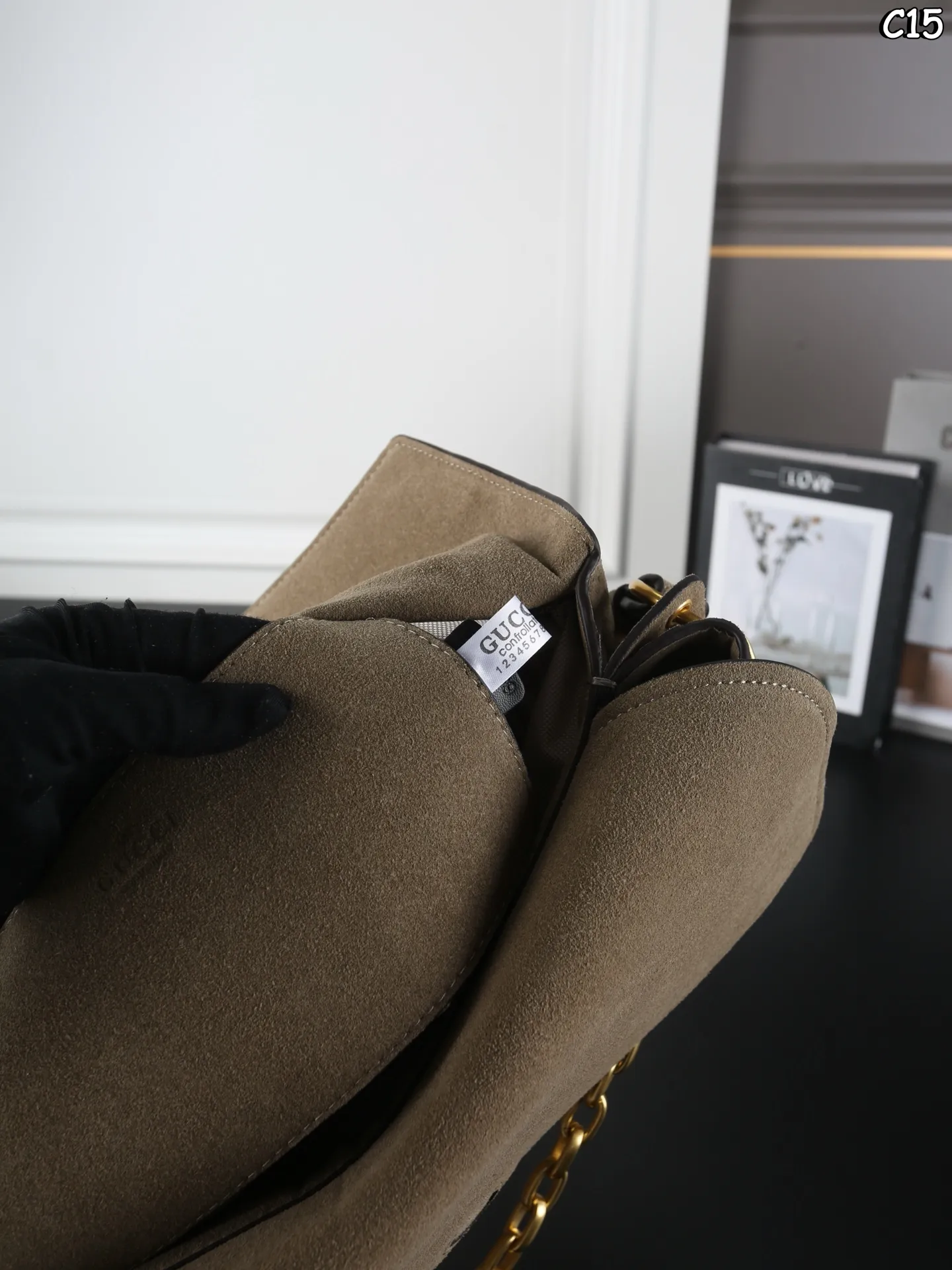 Elite Craftsmanship Suede Bag Europe Shipping