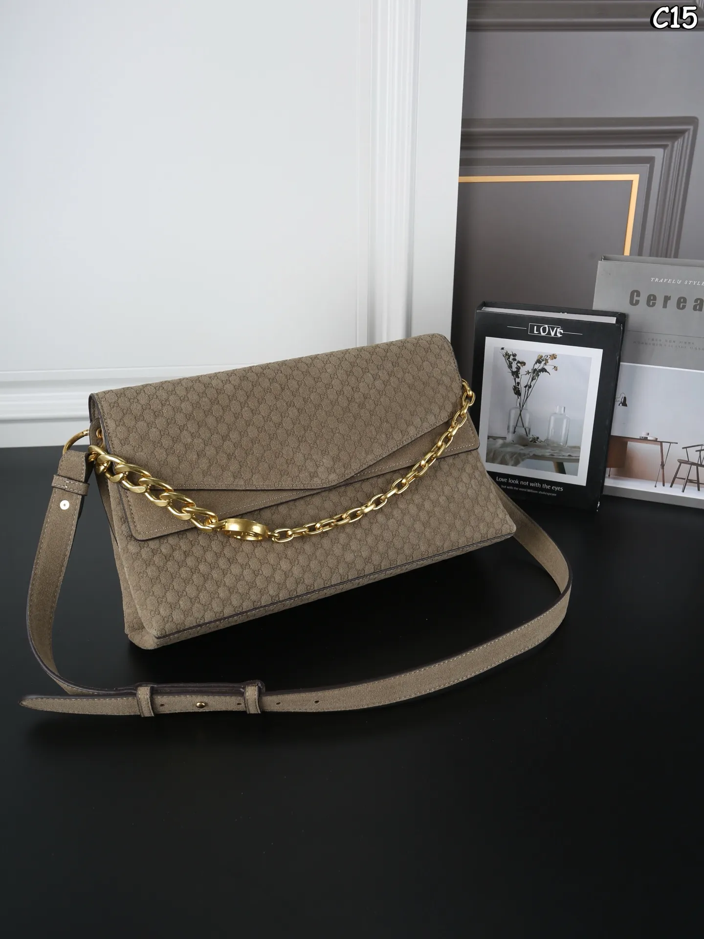 Gucci Suede Shoulder Bag France Germany Delivery