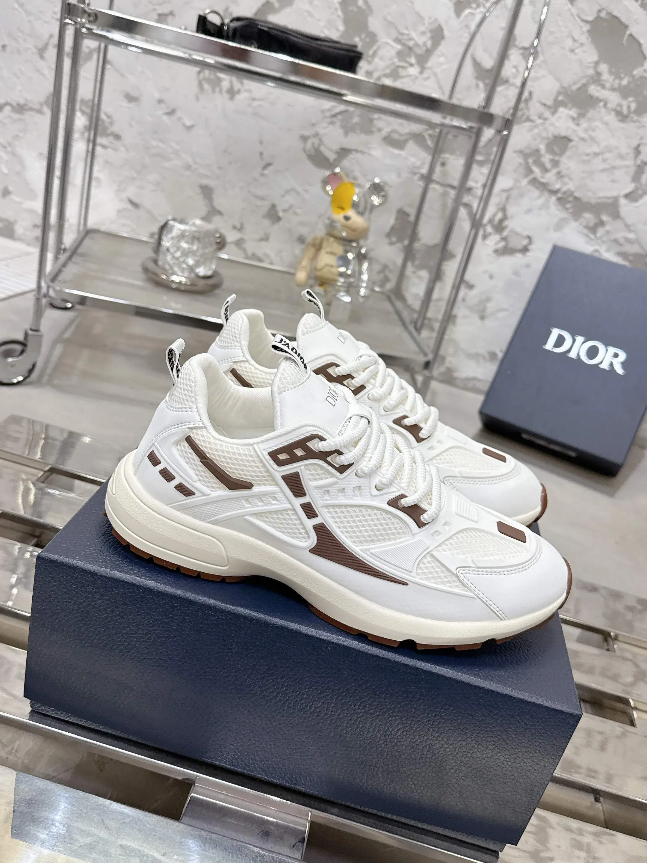 Dior B80 Lounge Grey Platform Sneakers France Germany