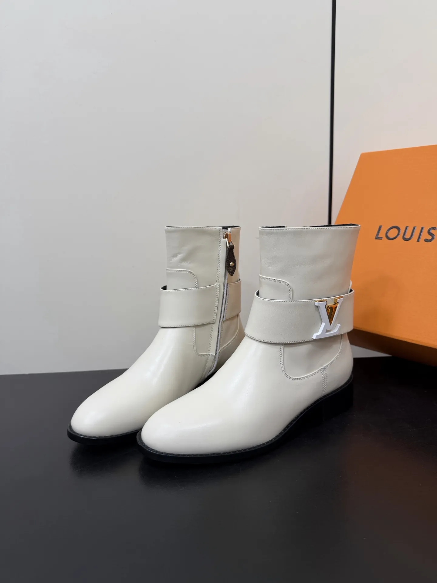 LV Martin Boots 3cm Heel Real Leather Outsole UK