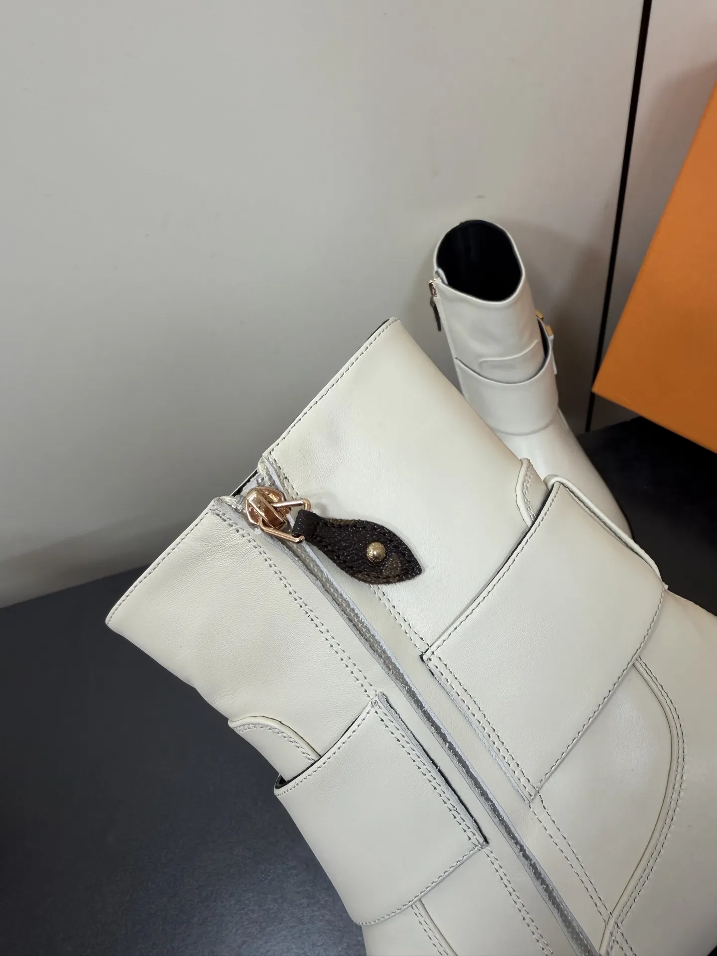 LV Ankle Boots Belt Buckle Design Premium