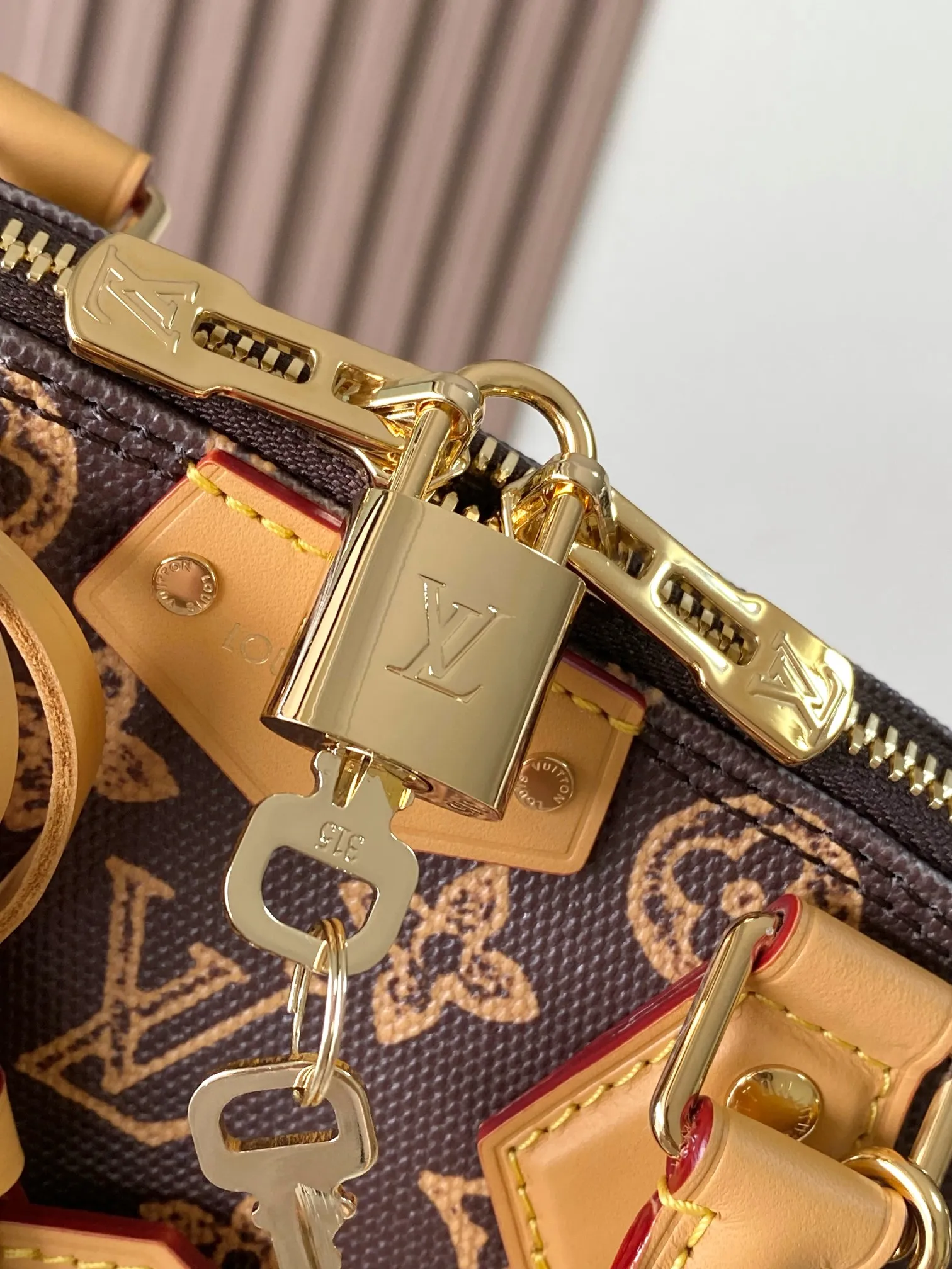 Bottom View Alma Trunk BB - Reinforced Trunk Corners - Luxury Handbag Details