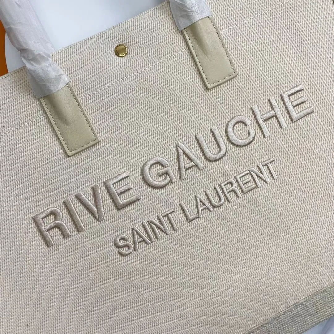 横款💰💰470_ Rive Gauche Tote Bag,左岸购物袋🛍️,从定制麻布料到五金在到丝印,每一个细节我都要求完美!zp购入开模定制,说真的,这是我遇到过最难做的一款购物袋了!托料极其复杂,经过反复试验才做到跟zp完全一样的手感!旅游出差必备时尚款!p 型号:509415.Zx 48x36x16cm:48x36x16cm