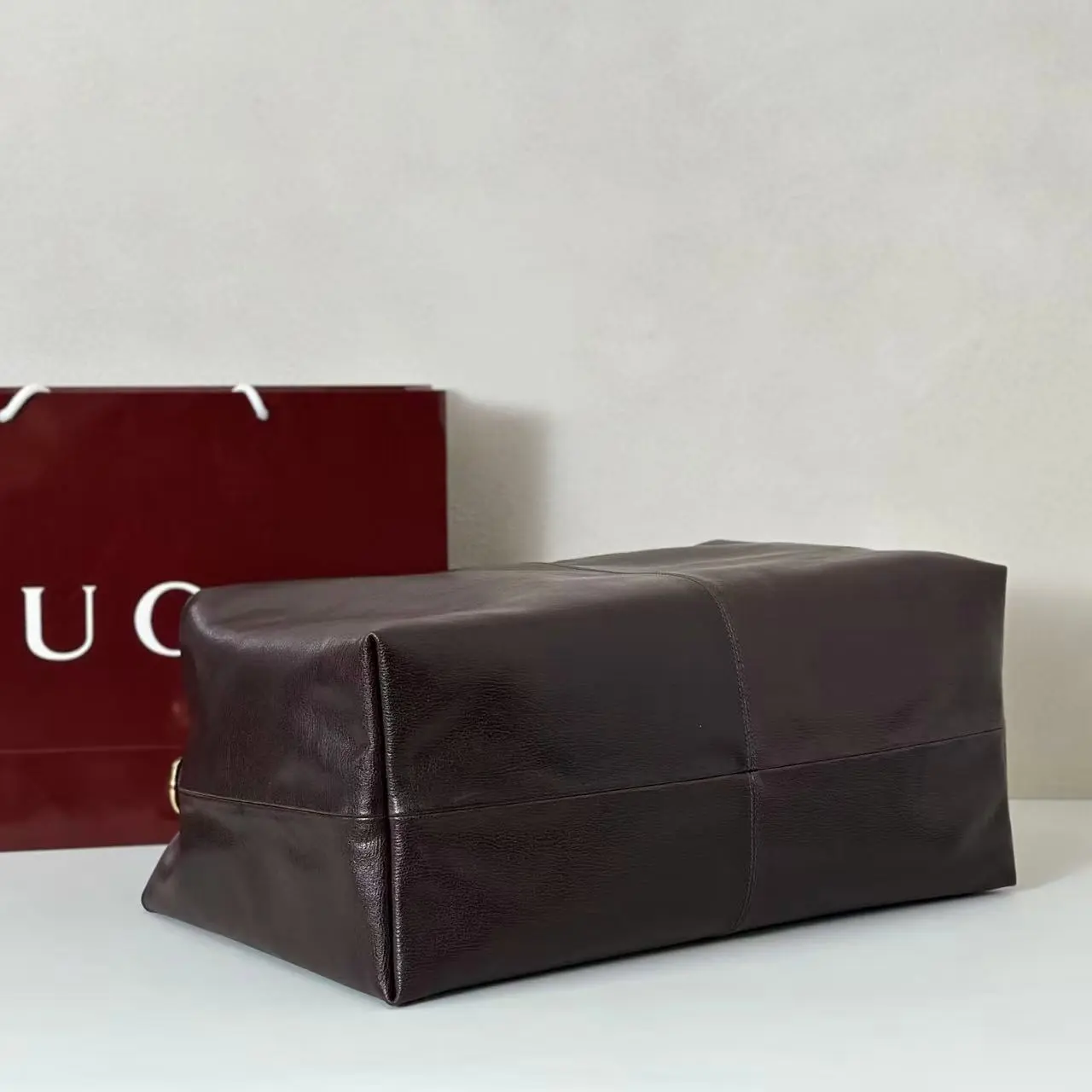 [發]720。 GUCCI新款专柜品质，顶级原单货，实物实拍！款号:864485啡布，🎈🎈🎈尺寸：宽46X高29X侧宽20.5cm，🎉🎉🎉出货啦！