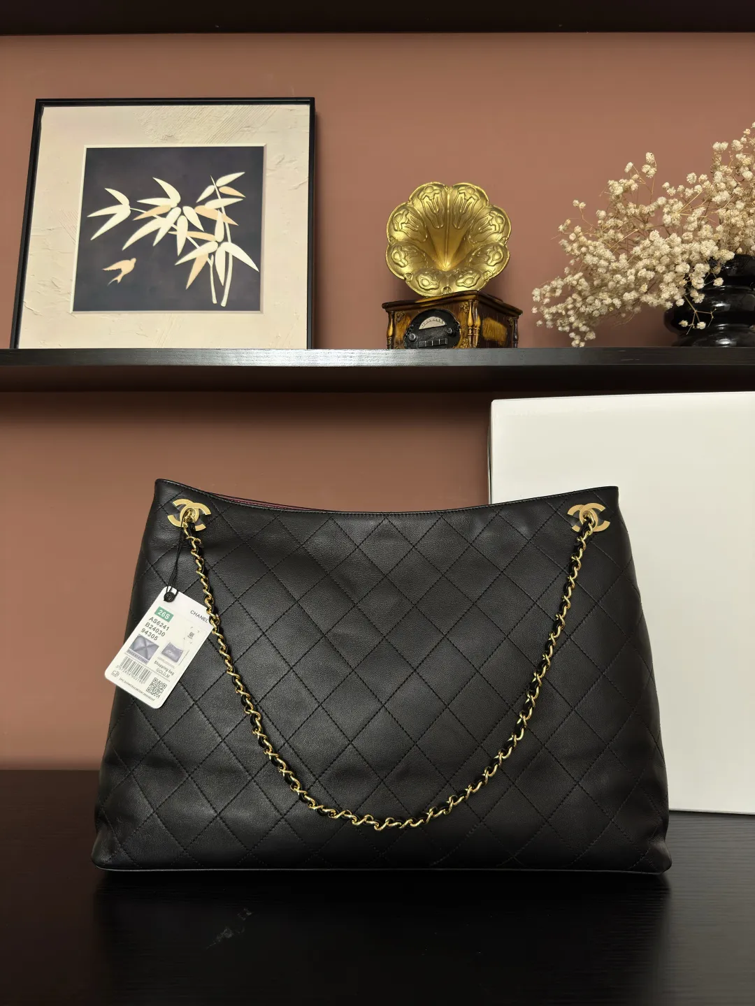 💼Chanel 26C | 春夏系列 托特包 AS6241#黑色羊皮💜独家背景💜 实物实拍顶级质量货👜尺寸25*38*9.5cm