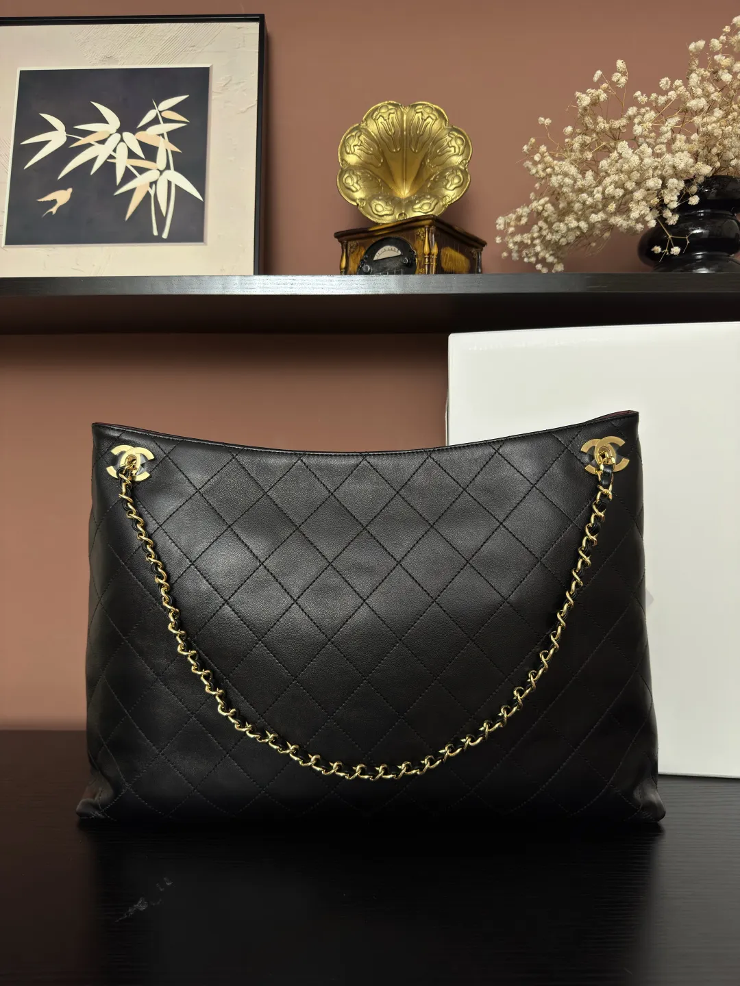 💼Chanel 26C | 春夏系列 托特包 AS6241#黑色羊皮💜独家背景💜 实物实拍顶级质量货👜尺寸25*38*9.5cm