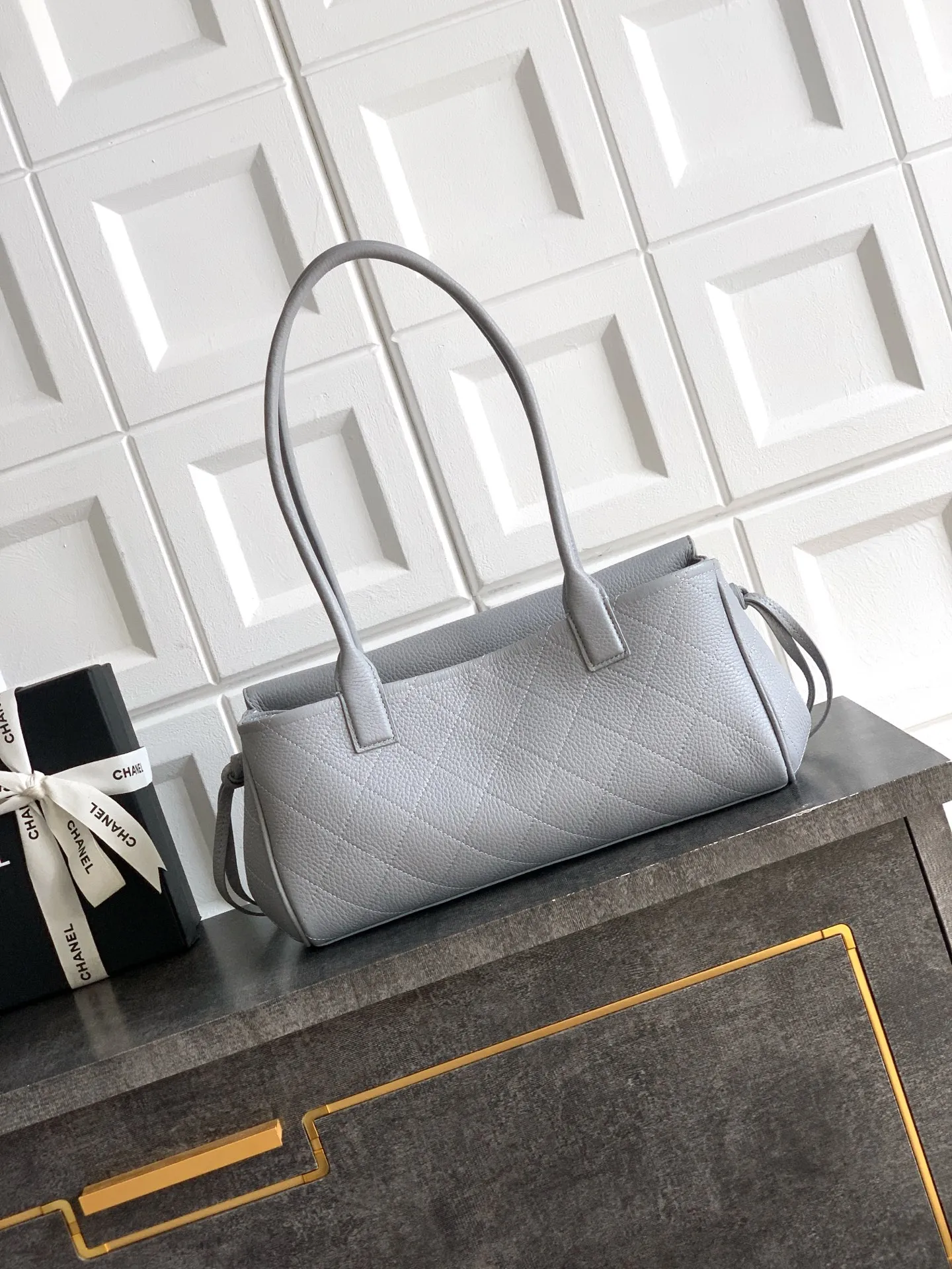 Chanel designer bowling bag Italy, authentic style quilted leather handbag, premium luxury collection xiashuluxe
