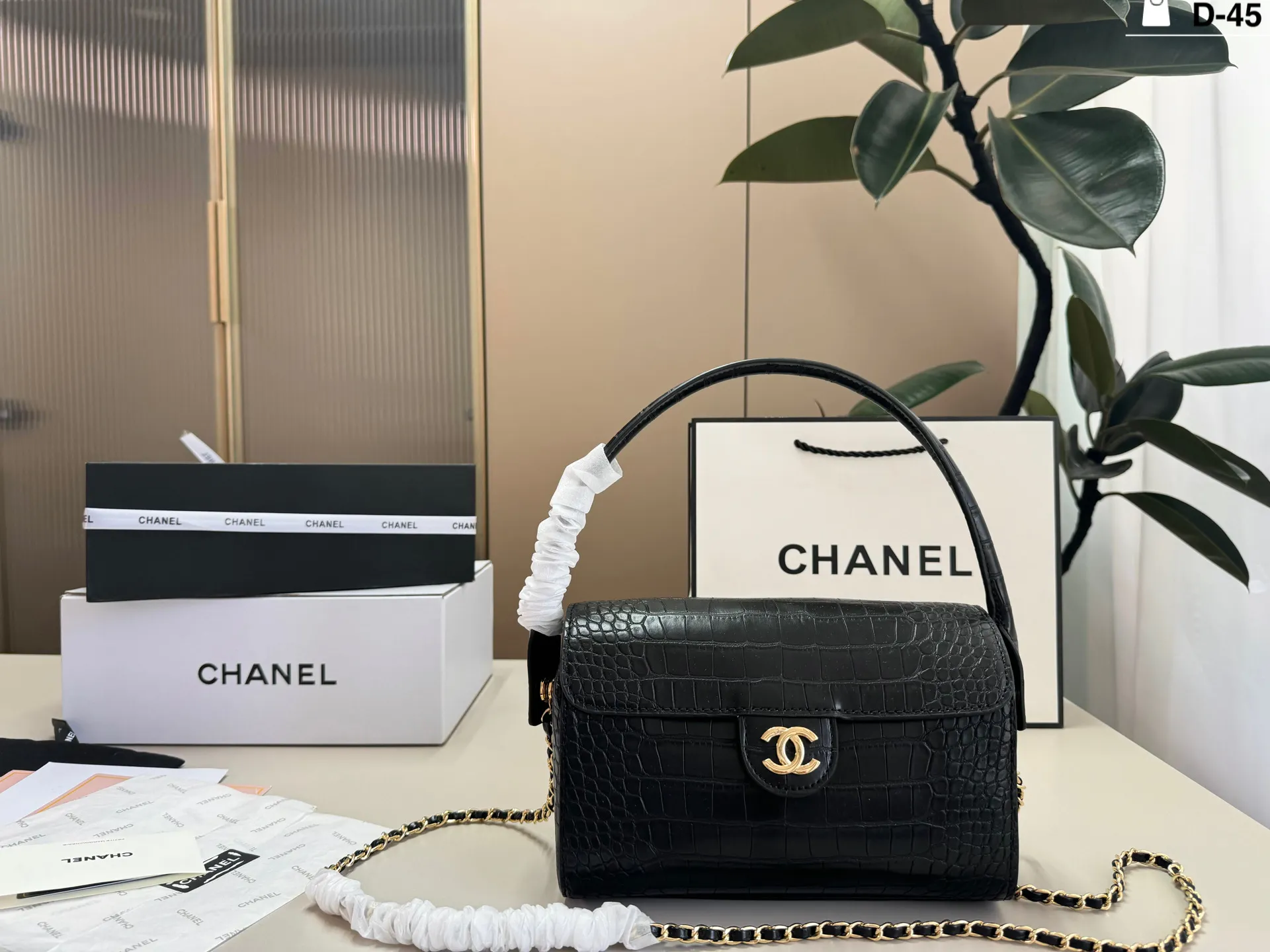 💰p155 D-45尺寸23×13折叠盒 香奈儿26a手柄保龄球包 高级感满满 Chanel圆筒包复古千金氛围感 氛围感直接拉满