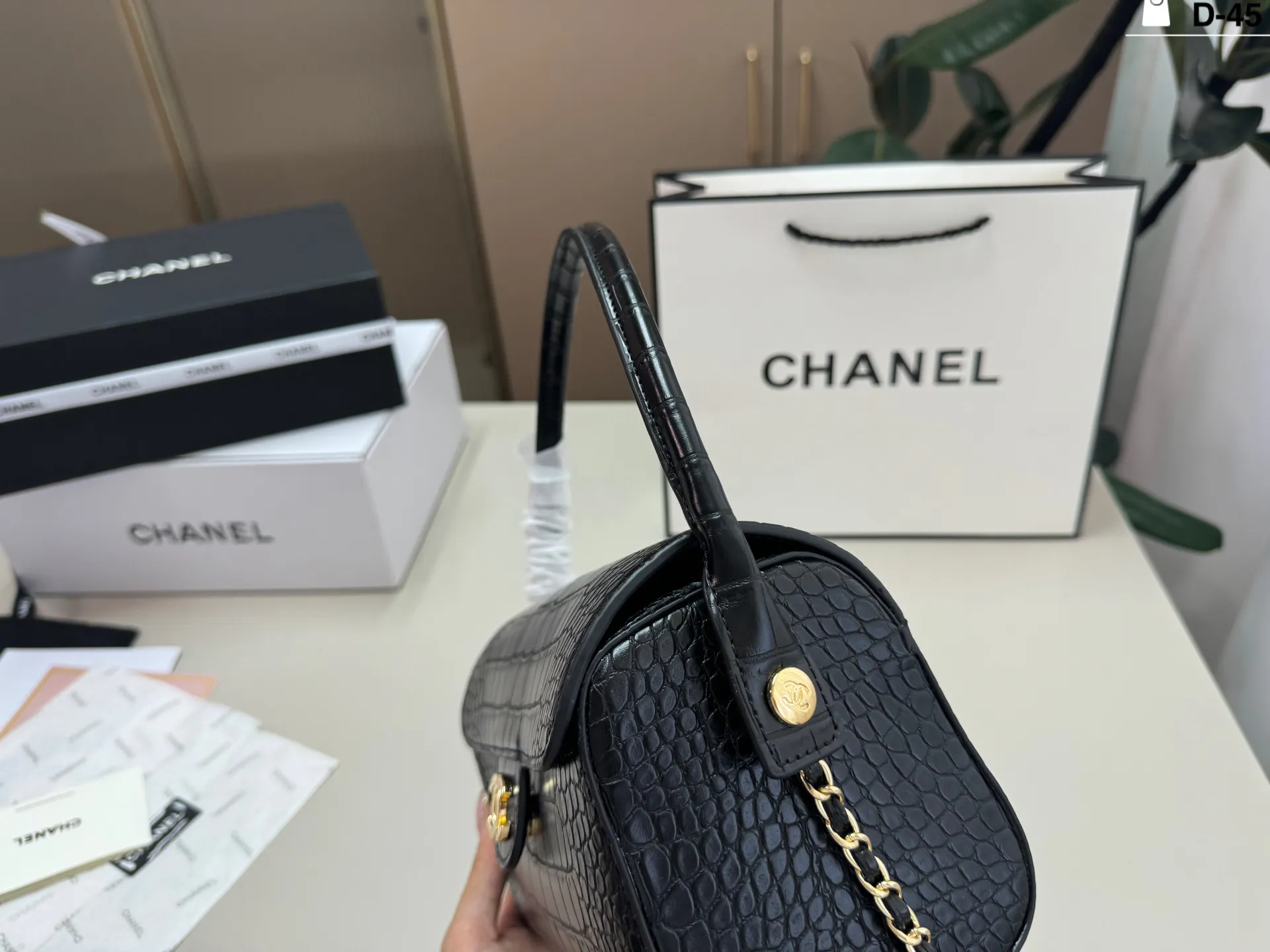💰p155 D-45尺寸23×13折叠盒 香奈儿26a手柄保龄球包 高级感满满 Chanel圆筒包复古千金氛围感 氛围感直接拉满