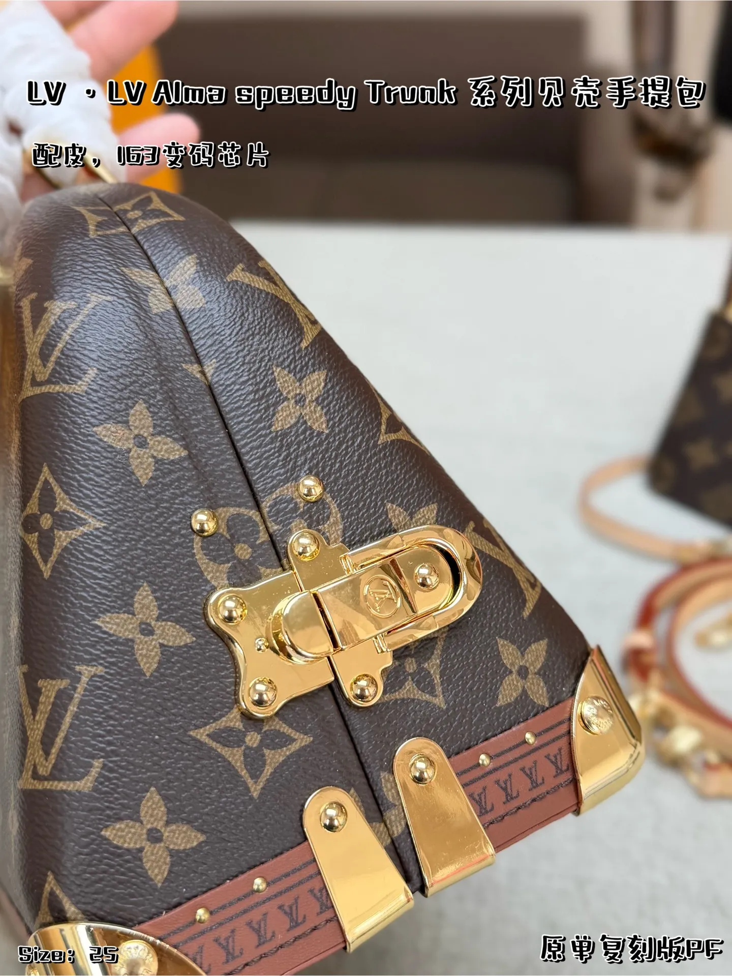 原单复刻版配皮P520， 配折叠盒飞机盒，163变码芯片 👜LV Speedy Bandouli&egrave;re 25手袋，经典Monogram老花帆布+天然牛皮饰边，金属铆钉和锁扣超有辨识度✨。小巧精致，手提斜挎都OK，日常通勤、出行都能轻松驾驭！复古与现代感兼具，实用又时髦，是LV家超火的经典款，时髦精们必入！ 尺寸：25&times;20