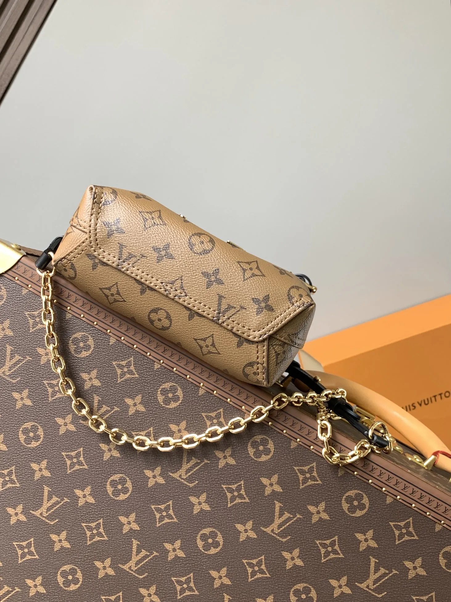 xiashuluxe Atlantis BB Monogram Reverse handbag detachable adjustable strap Italy