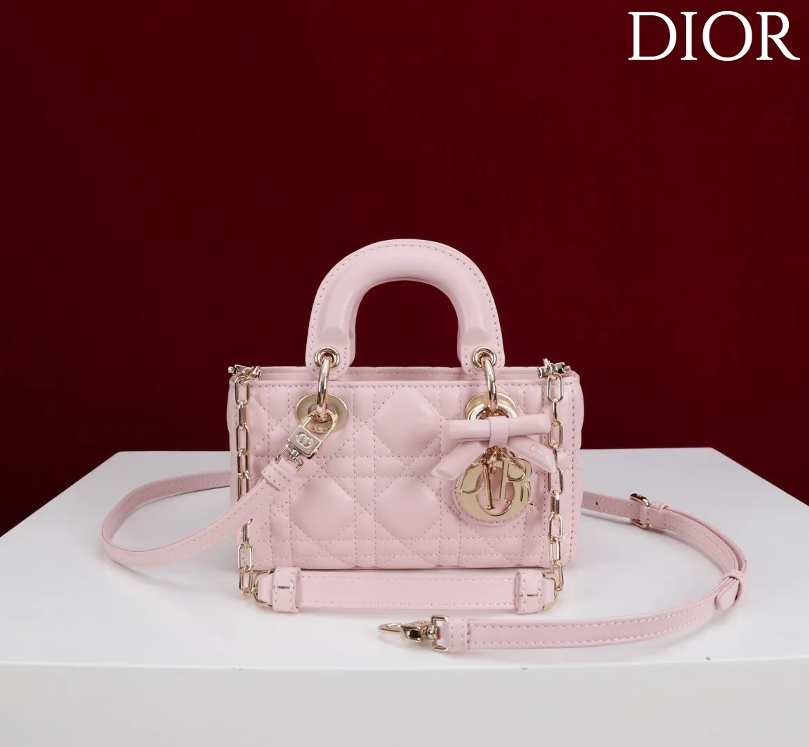 型号：0542蝴蝶结 Size：16cm羊皮 16.5*6*10cm ❤️超迷你lady d-joy-micro ⚠️Internal Composition: Leather with Velvet