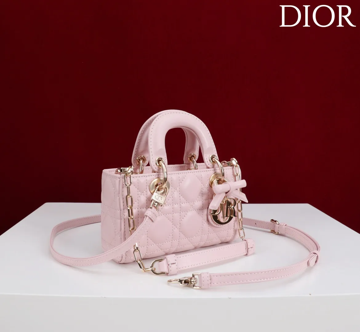 型号：0542蝴蝶结 Size：16cm羊皮 16.5*6*10cm ❤️超迷你lady d-joy-micro ⚠️Internal Composition: Leather with Velvet